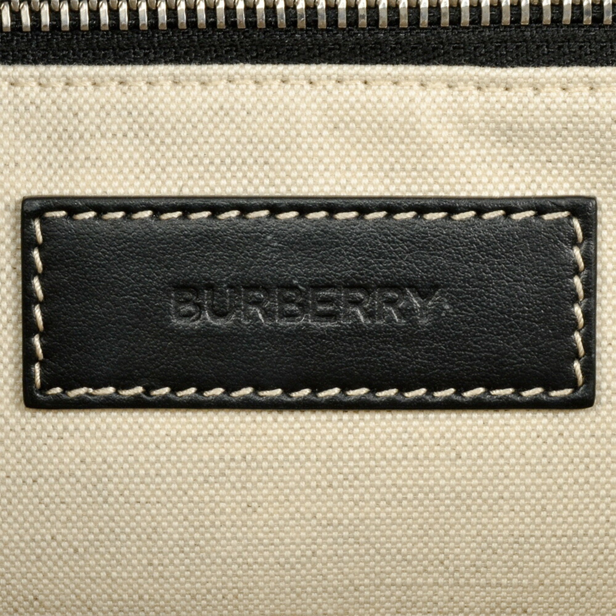 Burberry Black Canvas Shoulder Bag (Pre-Owned)