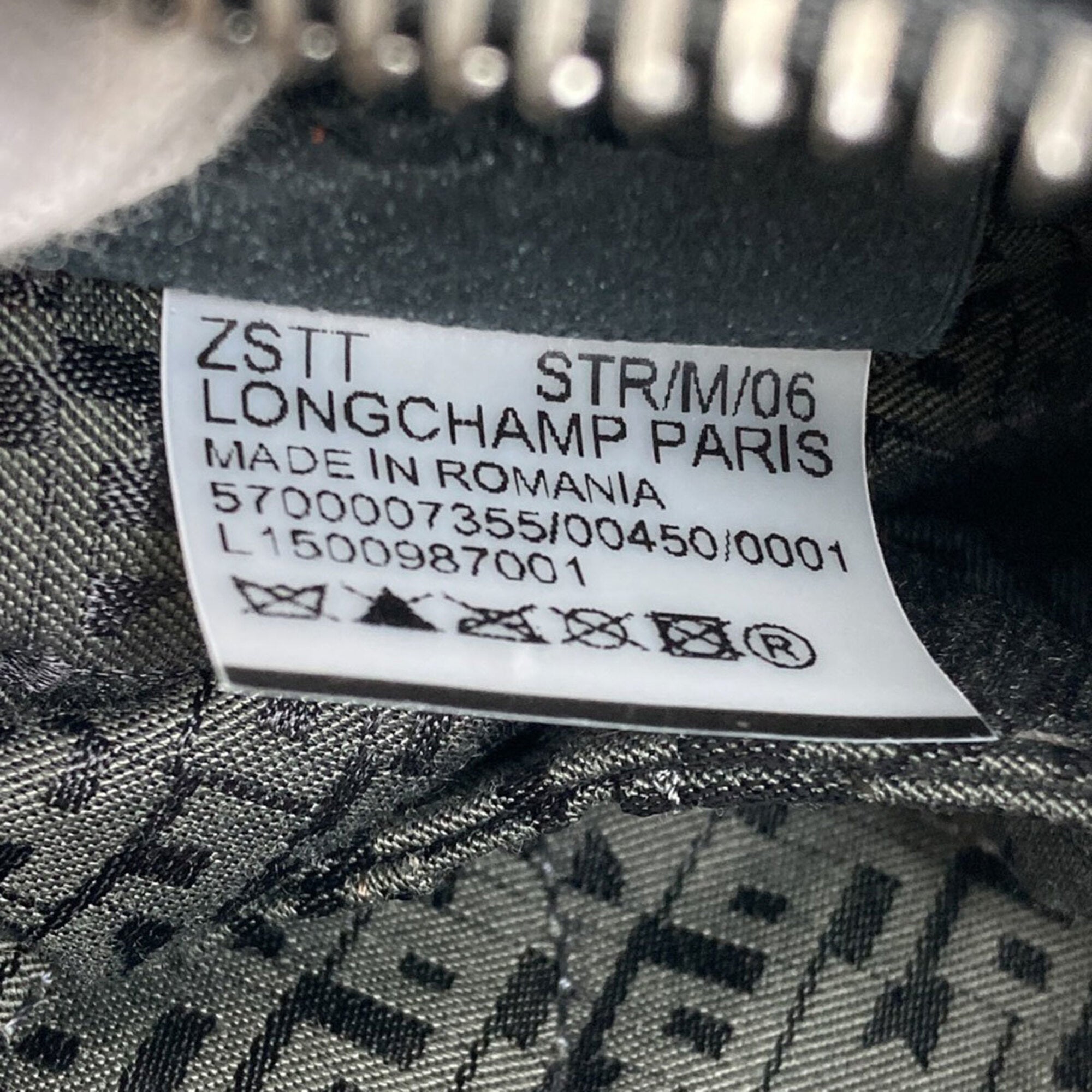 Longchamp Le Pliage Black Leather Handbag (Pre-Owned)