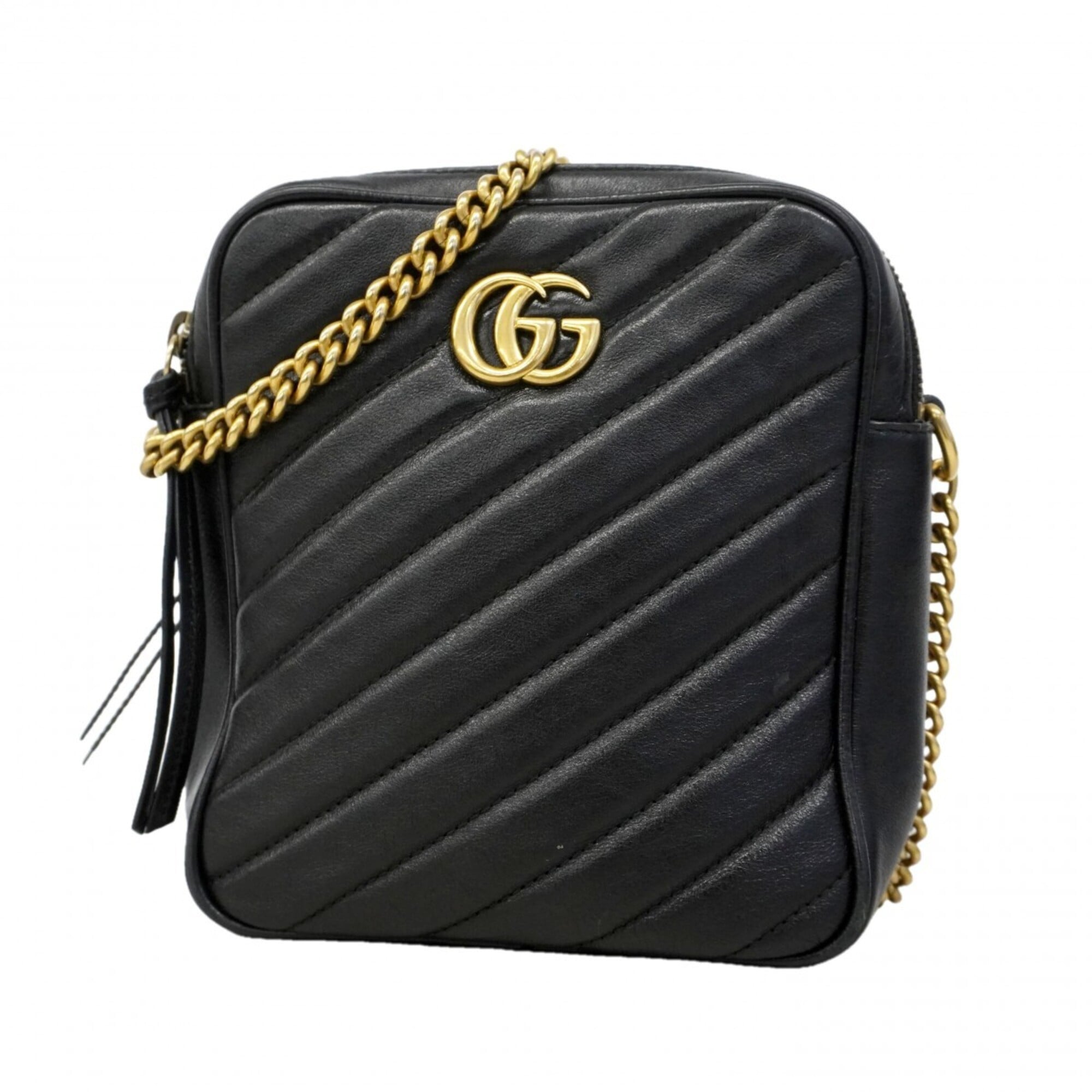 Gucci Black Leather Shoulder Bag (Pre-Owned)