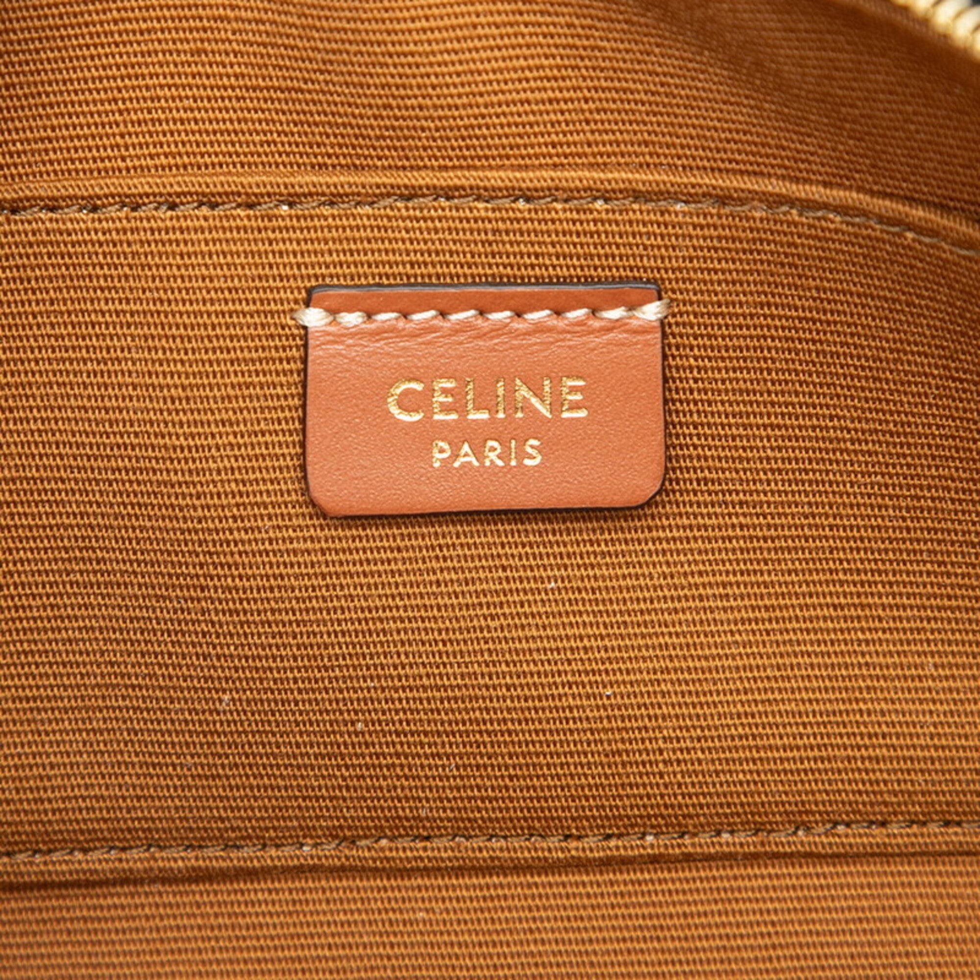 Celine Brown Pvc Leather Shoulder Bag (Pre-Owned)