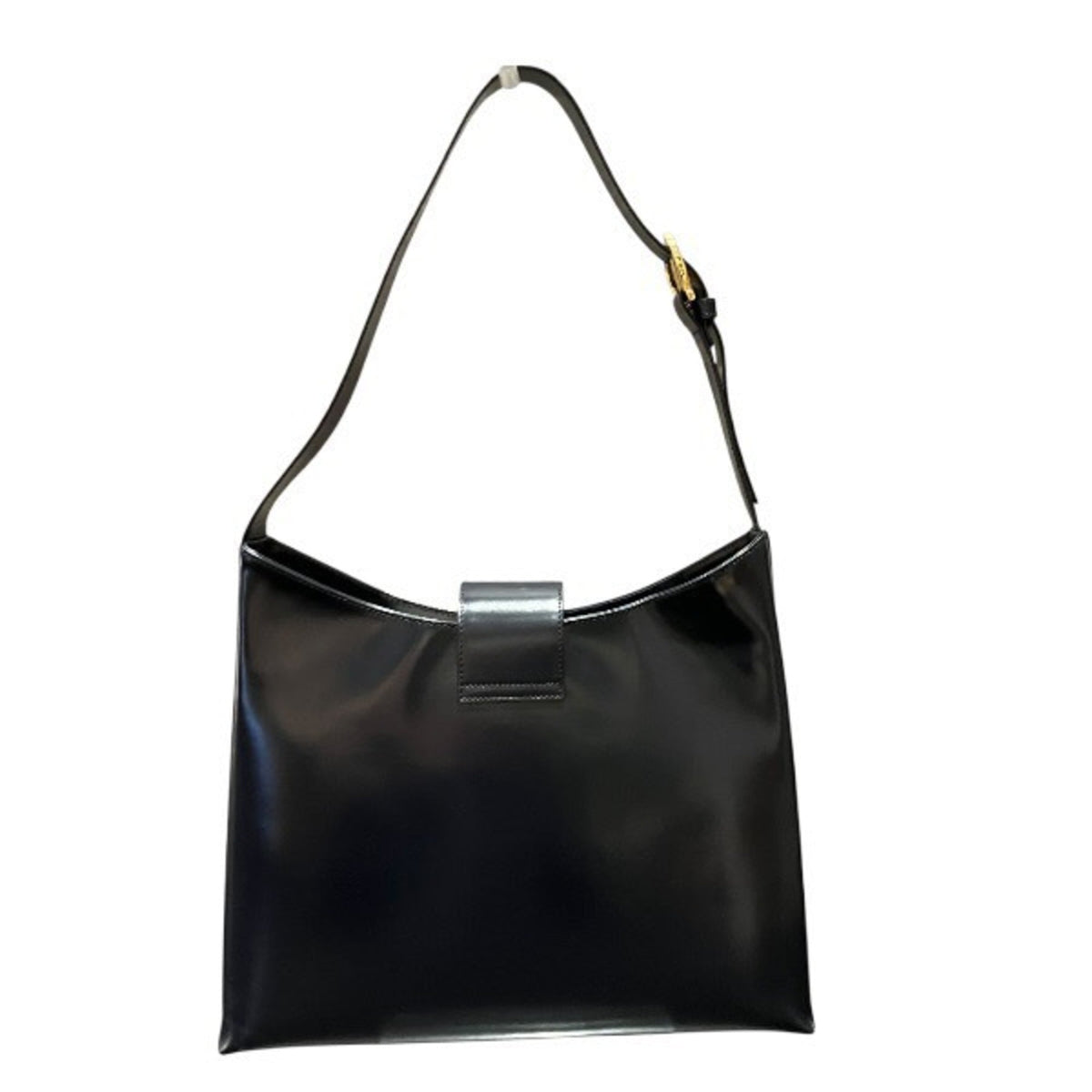 Salvatore Ferragamo Black Leather Shoulder Bag (Pre-Owned)