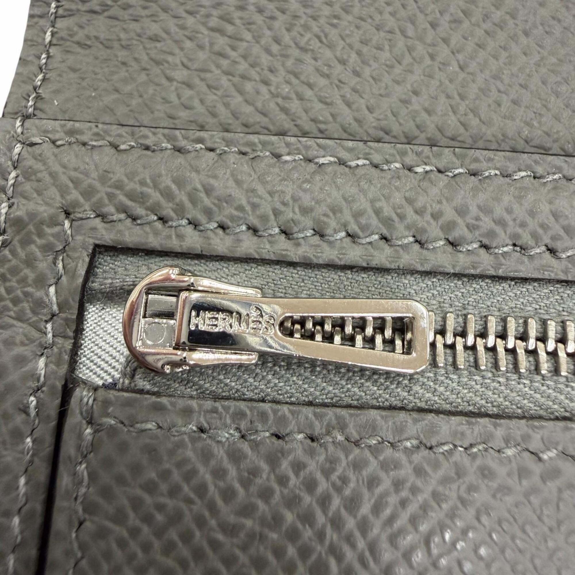 Hermes Epsom Leather Long Wallet (Bi-Fold) (Pre-Owned)