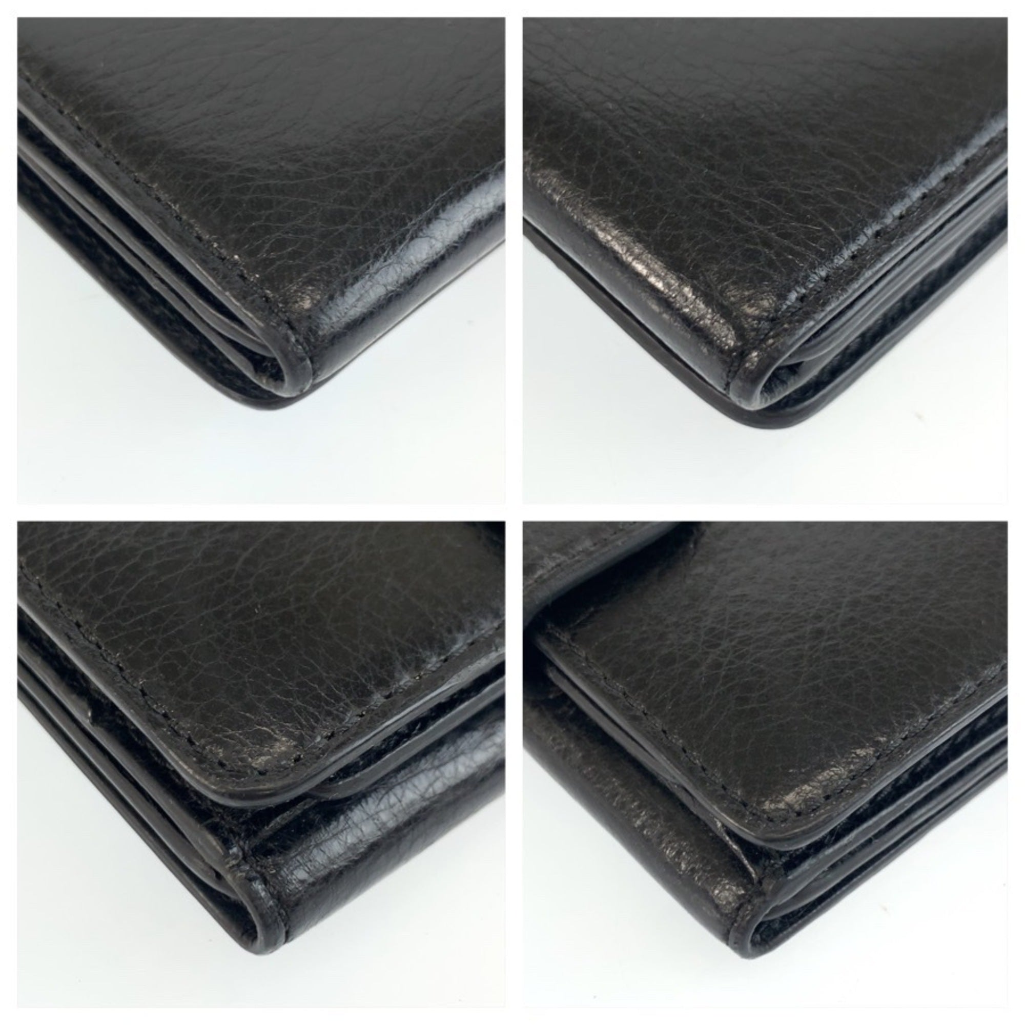 Celine Black Leather Wallet (Bi-Fold) (Pre-Owned)