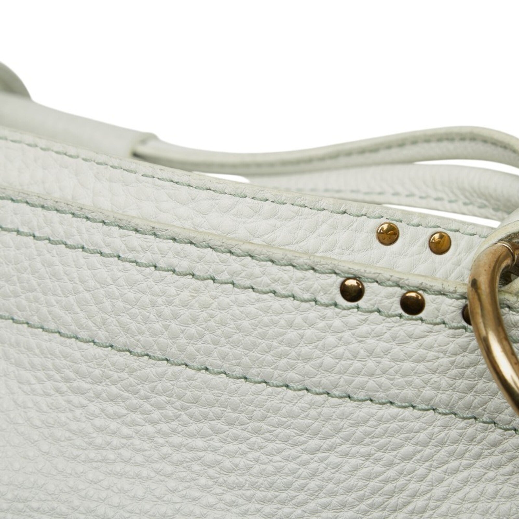 Celine White Leather Tote Bag (Pre-Owned)