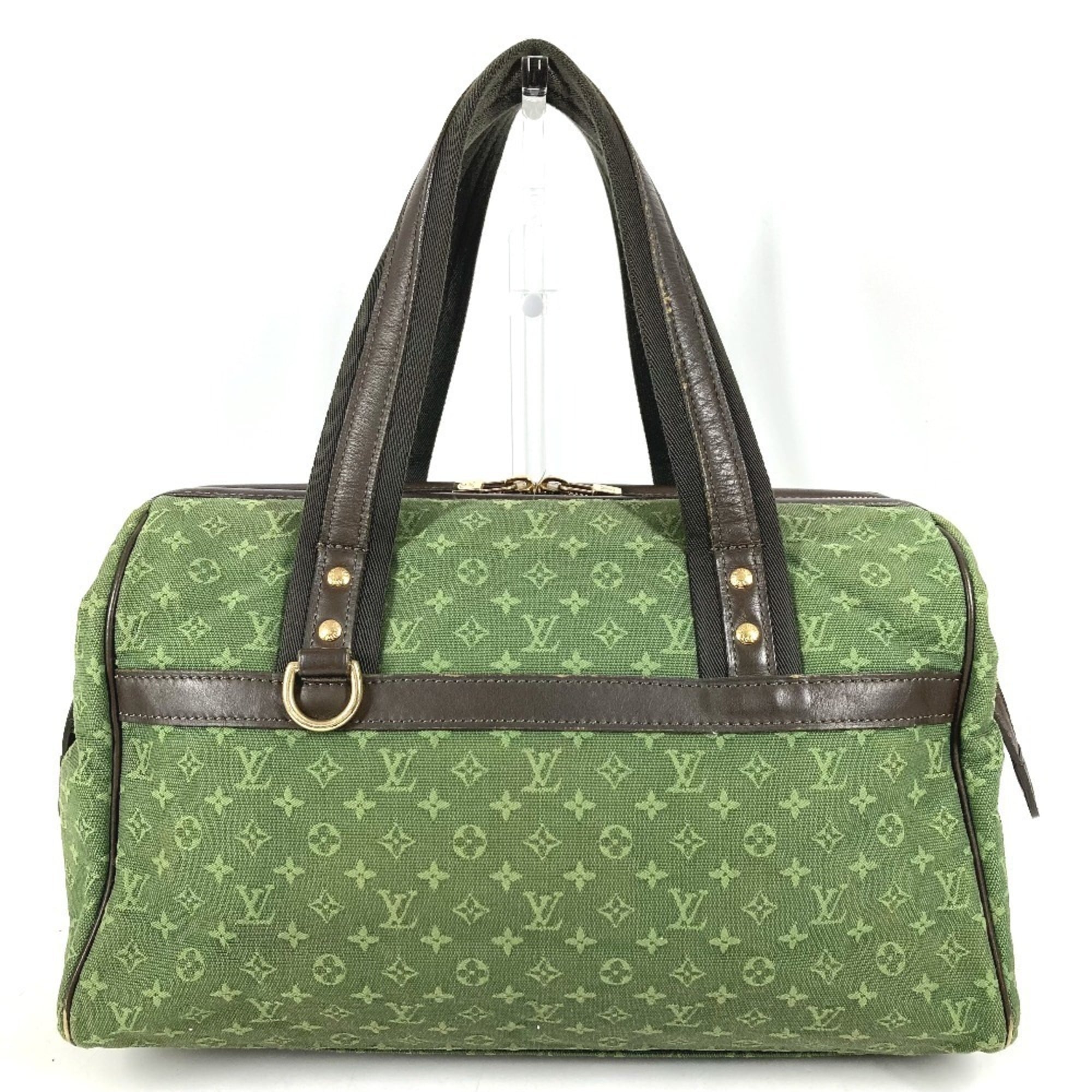 Louis Vuitton Khaki Monogram Mini Canvas Boston Bag Handbag Shoulder Bag (Pre-Owned)