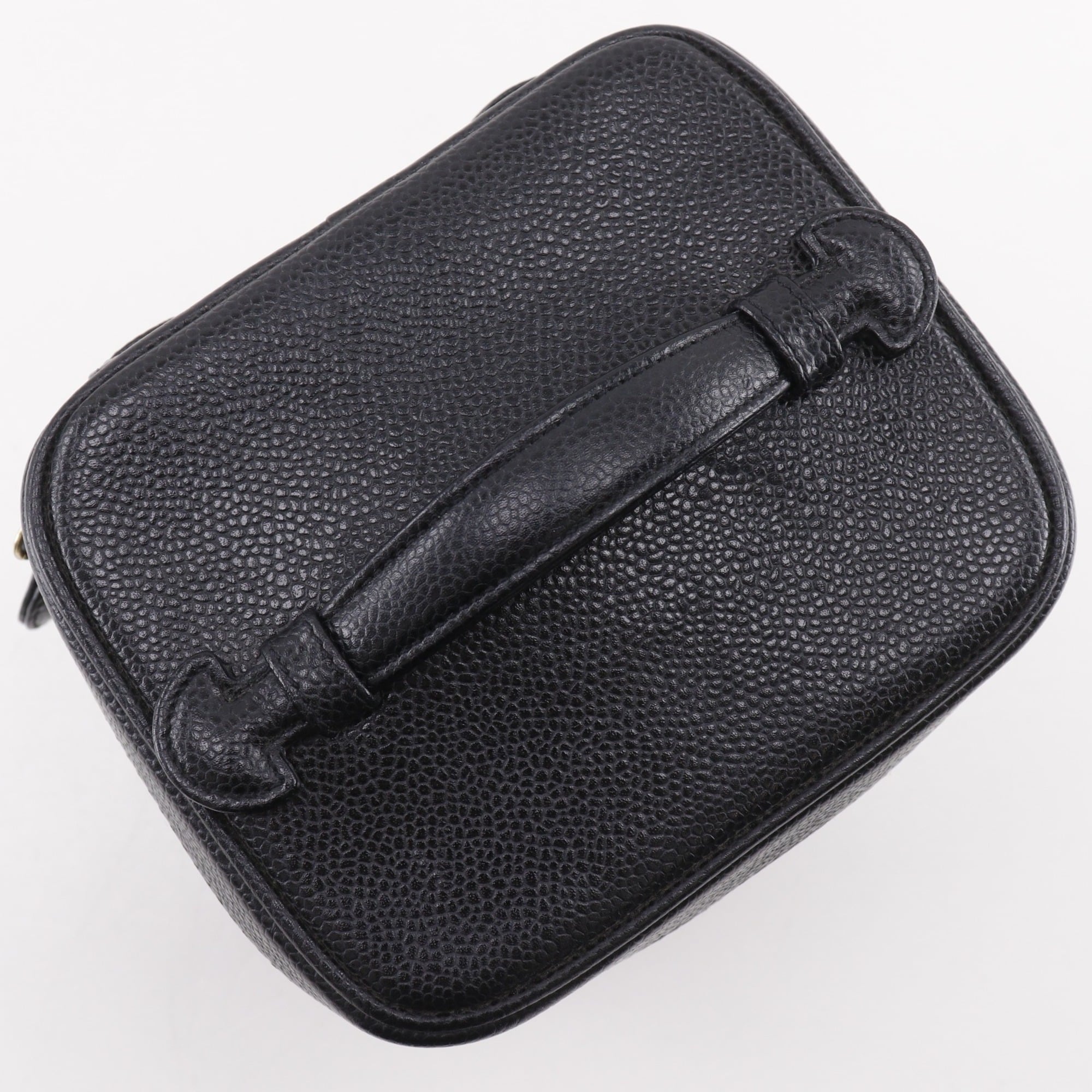 Chanel Black Grained Calfskin Vanity Bag (Pre-Owned)