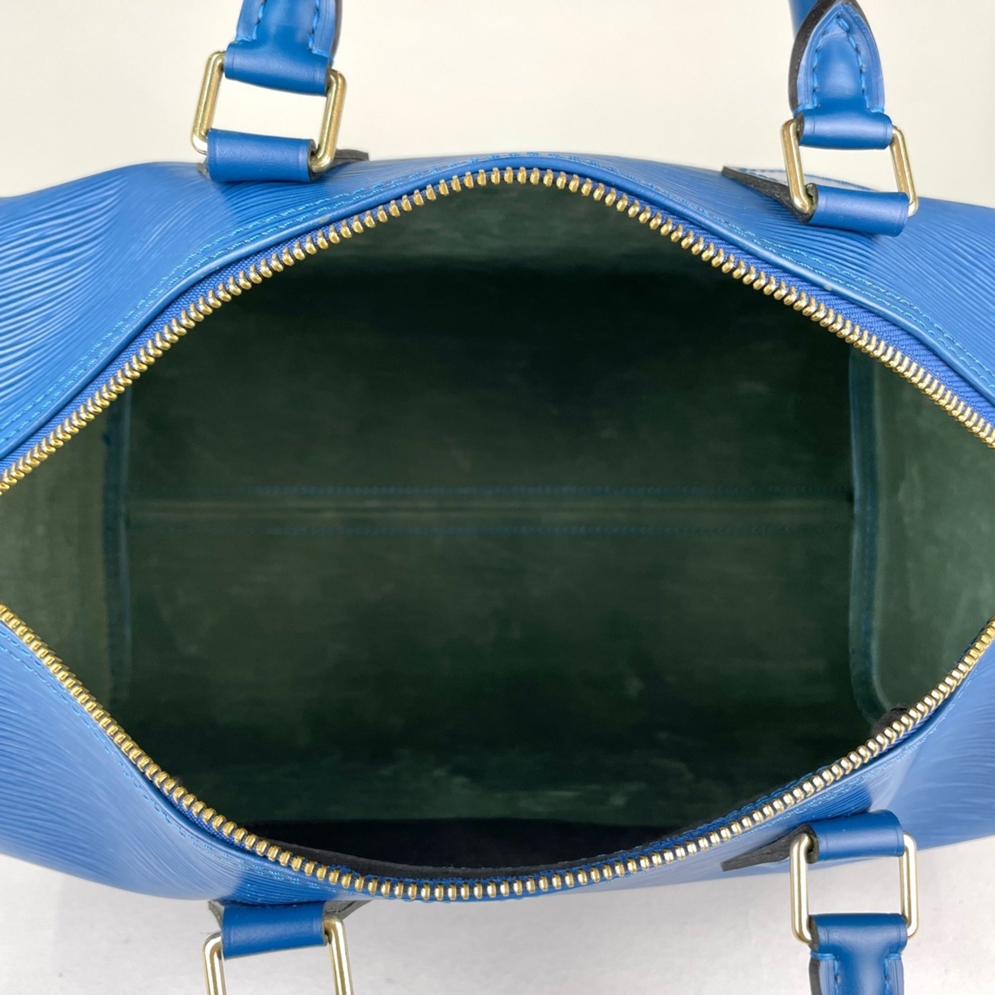 Louis Vuitton Toledo Blue Epi Leather Handbag (Pre-Owned)