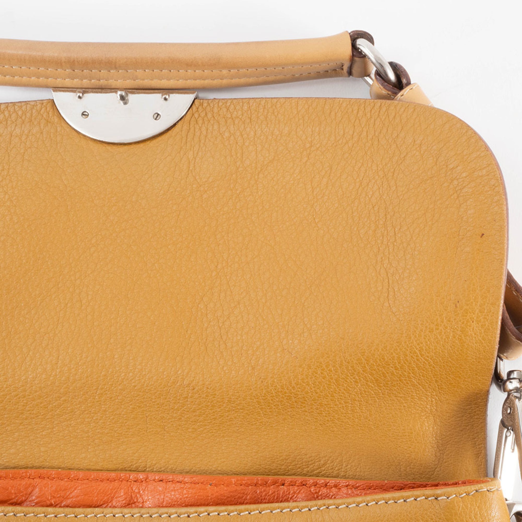 Prada Camel Leather Shoulder Bag (Pre-Owned)