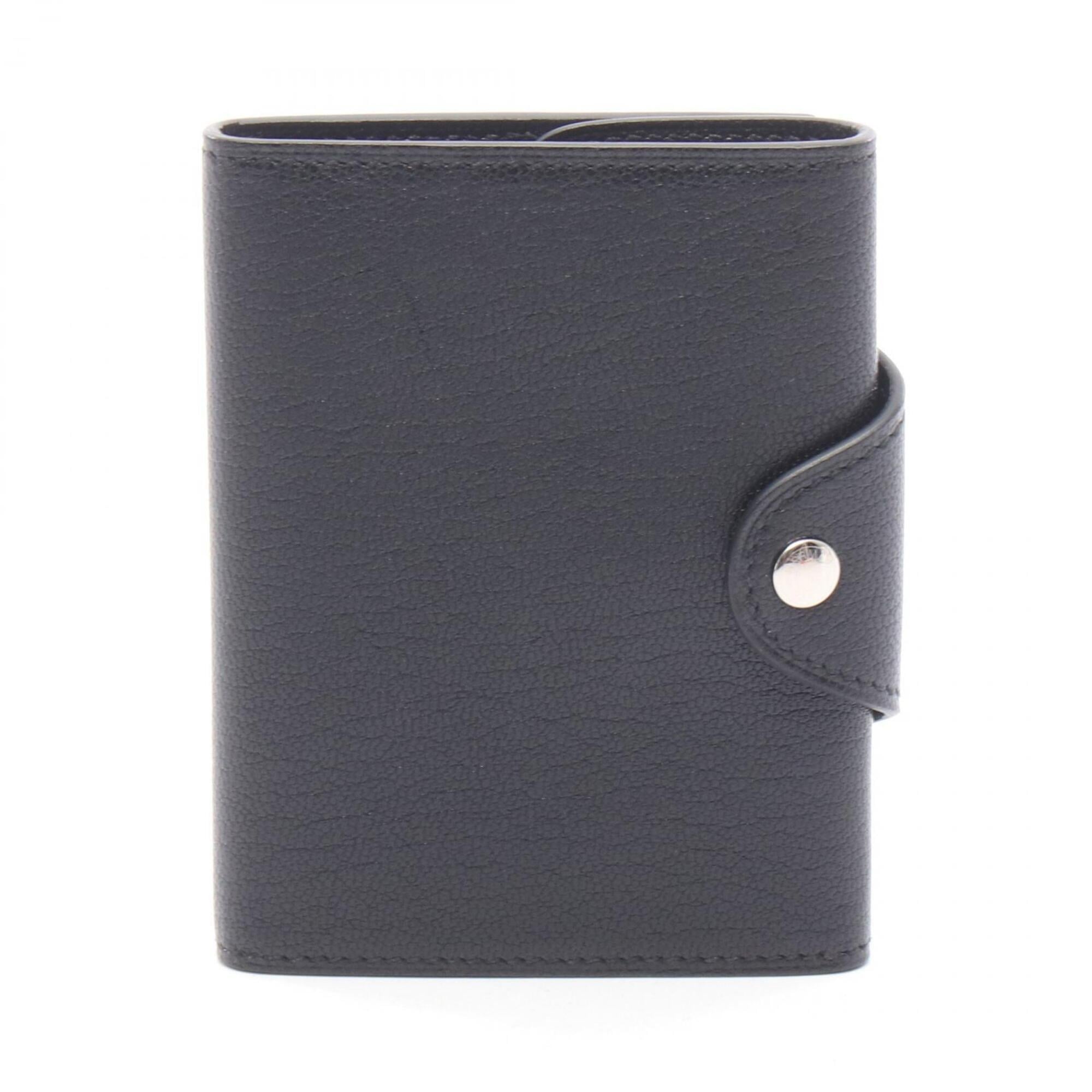 Hermes Black Leather Wallet (Tri-Fold) (Pre-Owned)