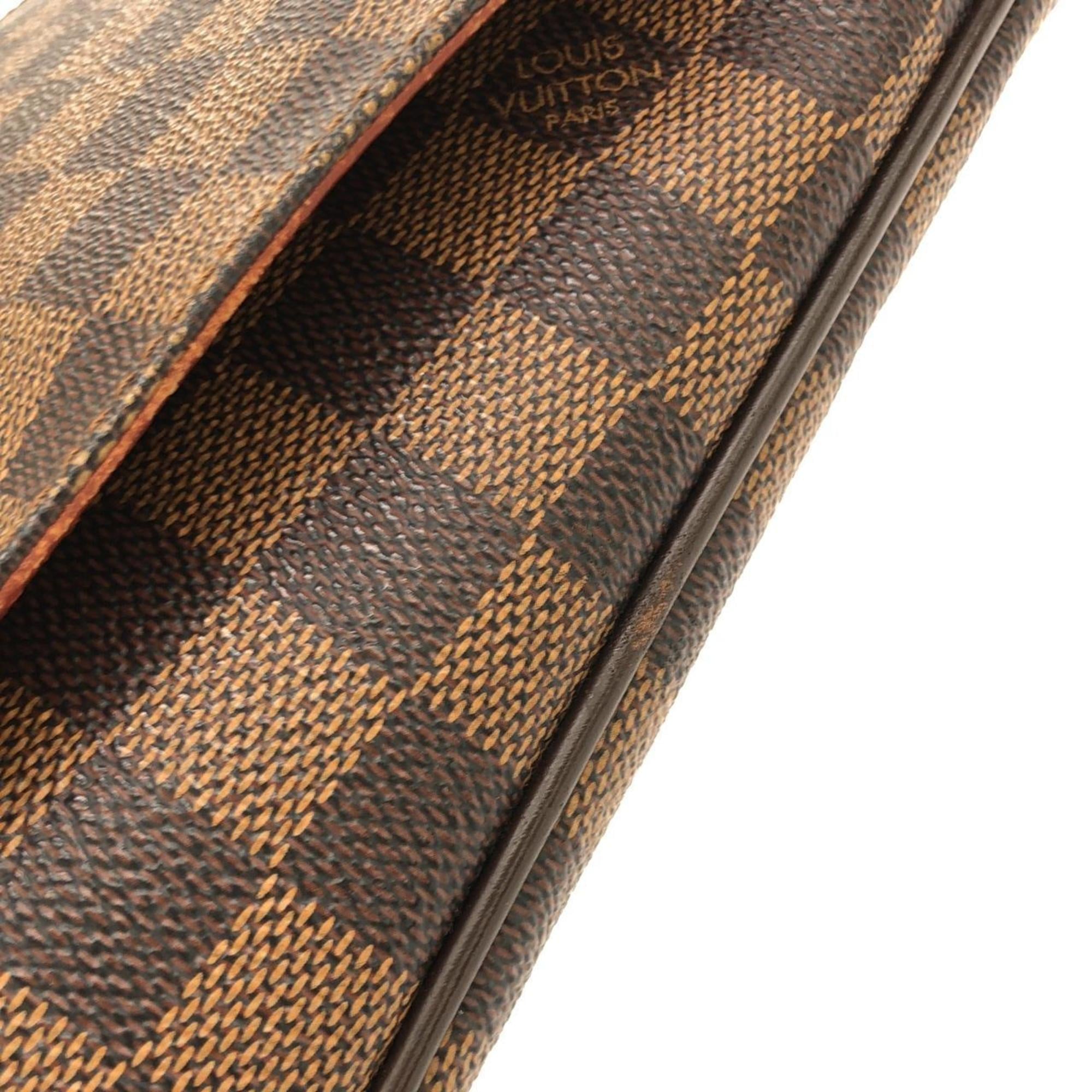 Louis Vuitton Ebene Coated Canvas Shoulder Bag (Pre-Owned)