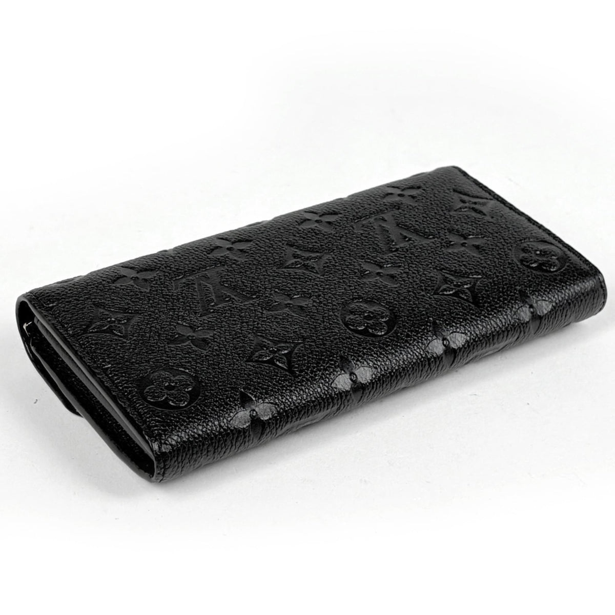 Louis Vuitton Black Noir Monogram Empreinte Long Wallet (Bi-Fold) (Pre-Owned)