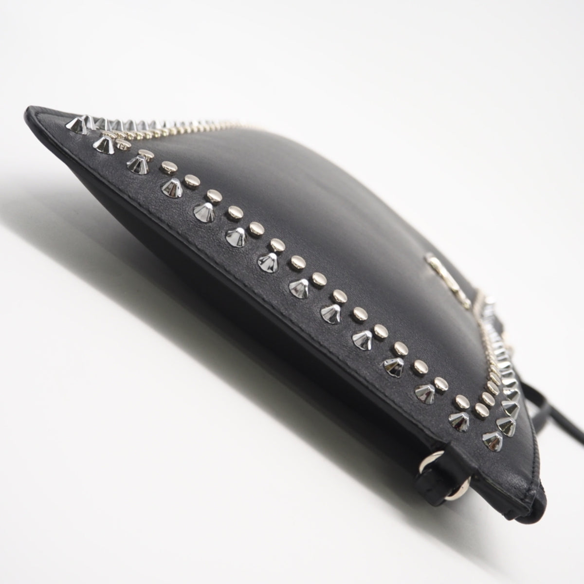 Jimmy Choo Black Leather Clutch Bag (Pre-Owned)