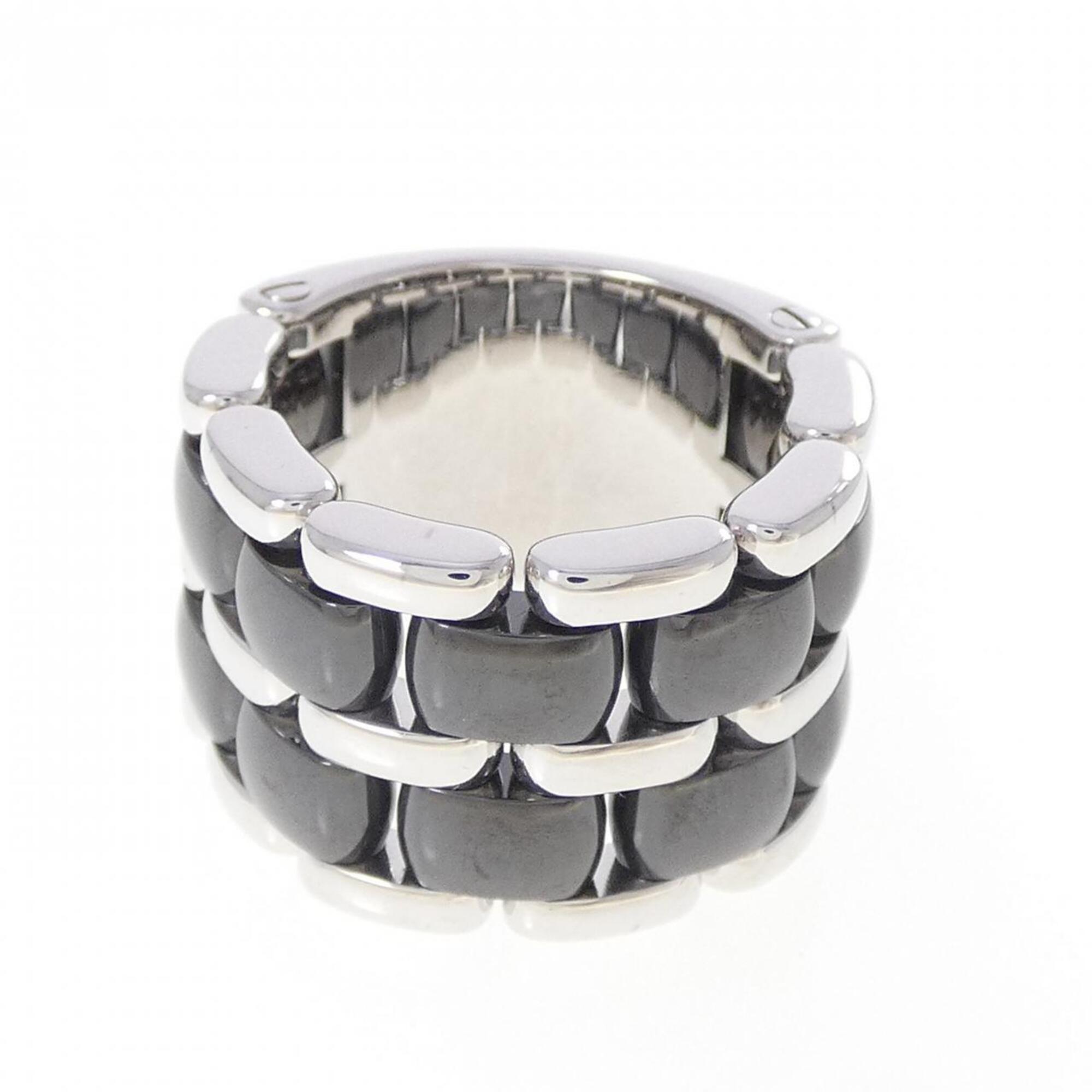 Chanel White Gold White Gold (18K) Ceramic Band Ring (Pre-Owned)