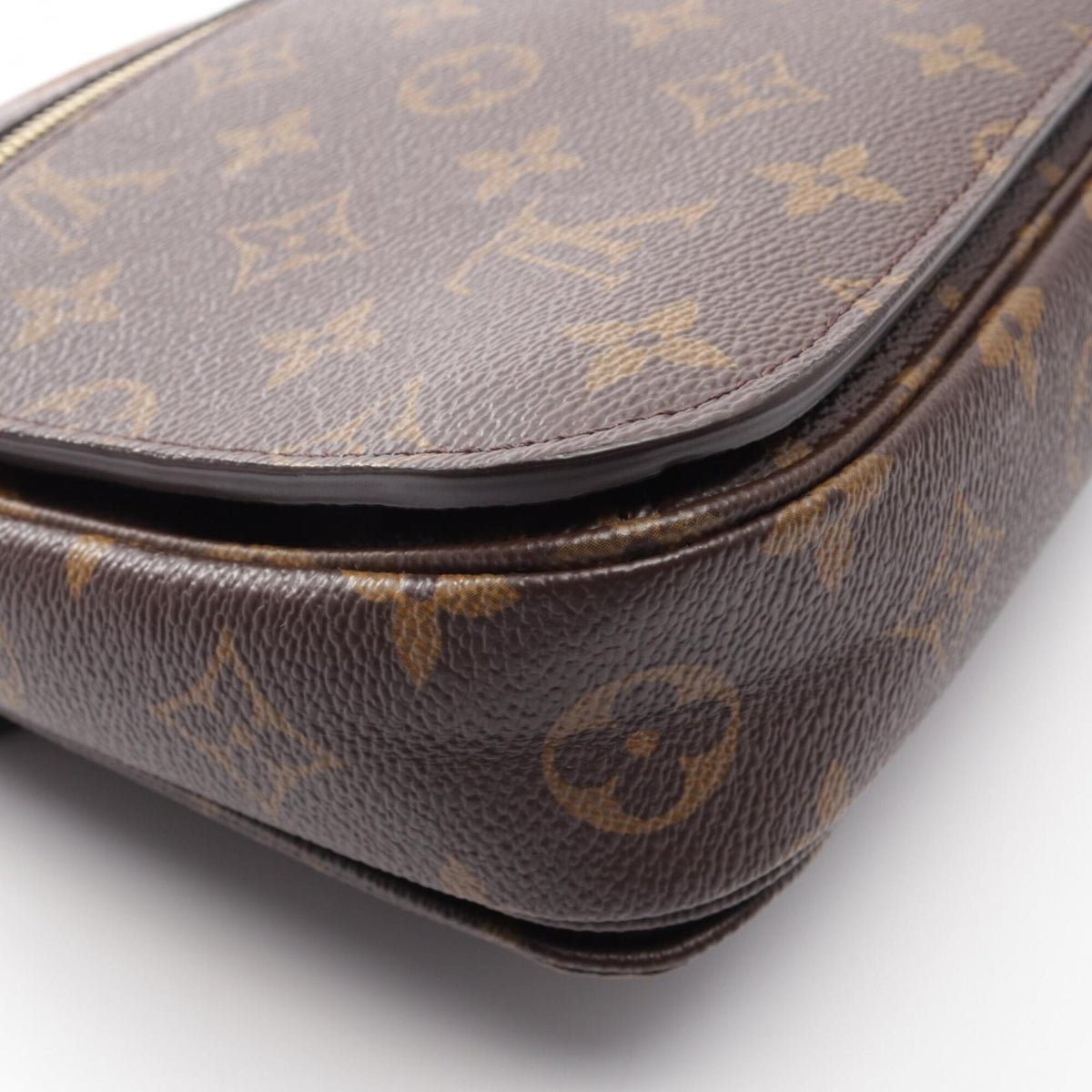 Louis Vuitton Brown Pvc Monogram Leather Coated Canvas Handbag Pochette (Pre-Owned)