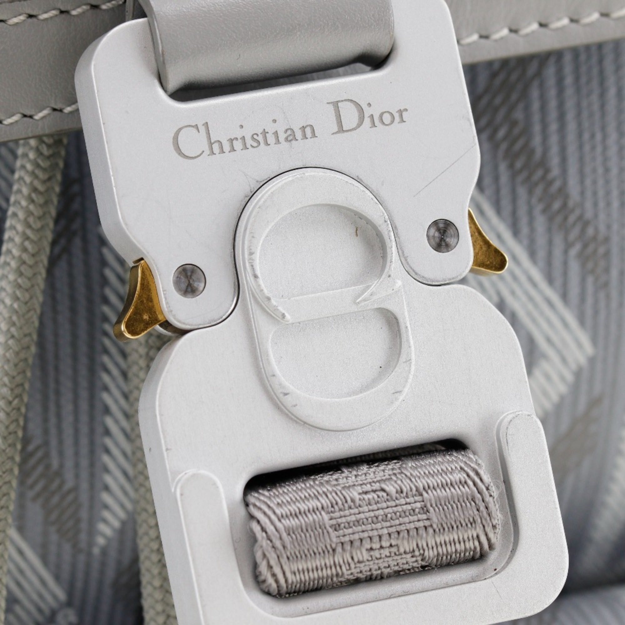 Christian Dior Gray Pvc Backpack (Pre-Owned)