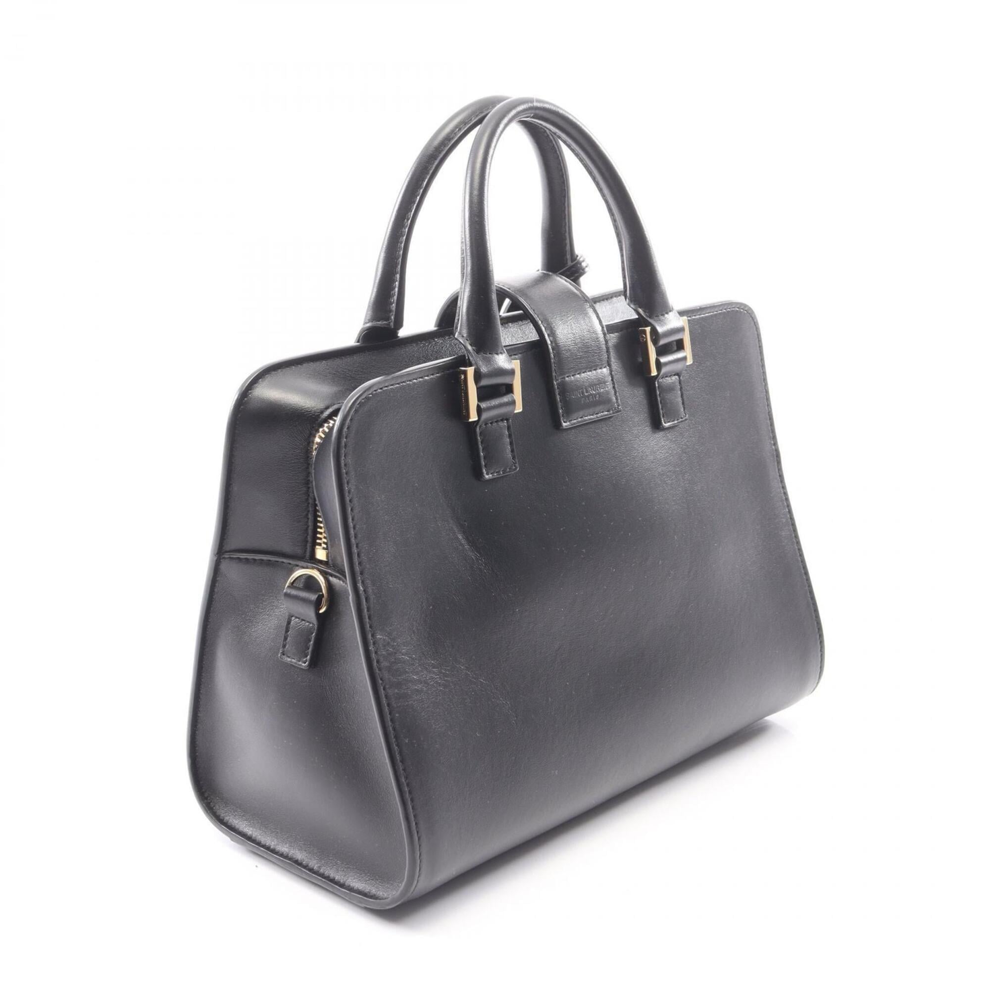 Saint Laurent Black Leather Handbag (Pre-Owned)