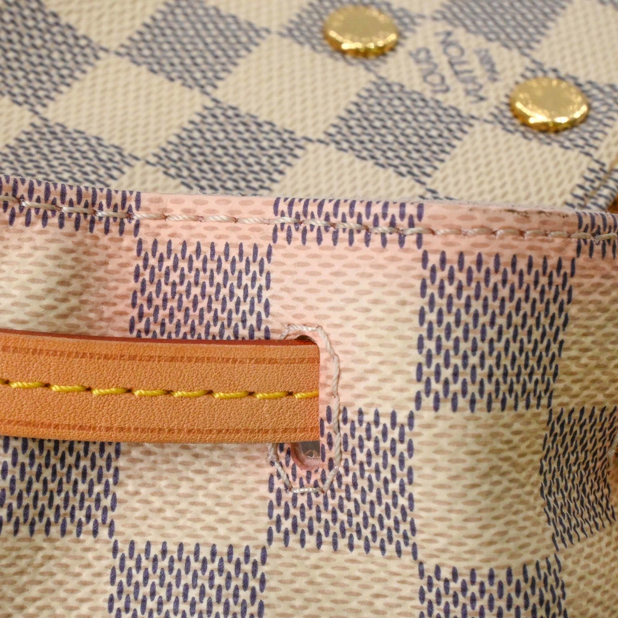 Louis Vuitton Damier Azur White Damier Azur Backpack (Pre-Owned)