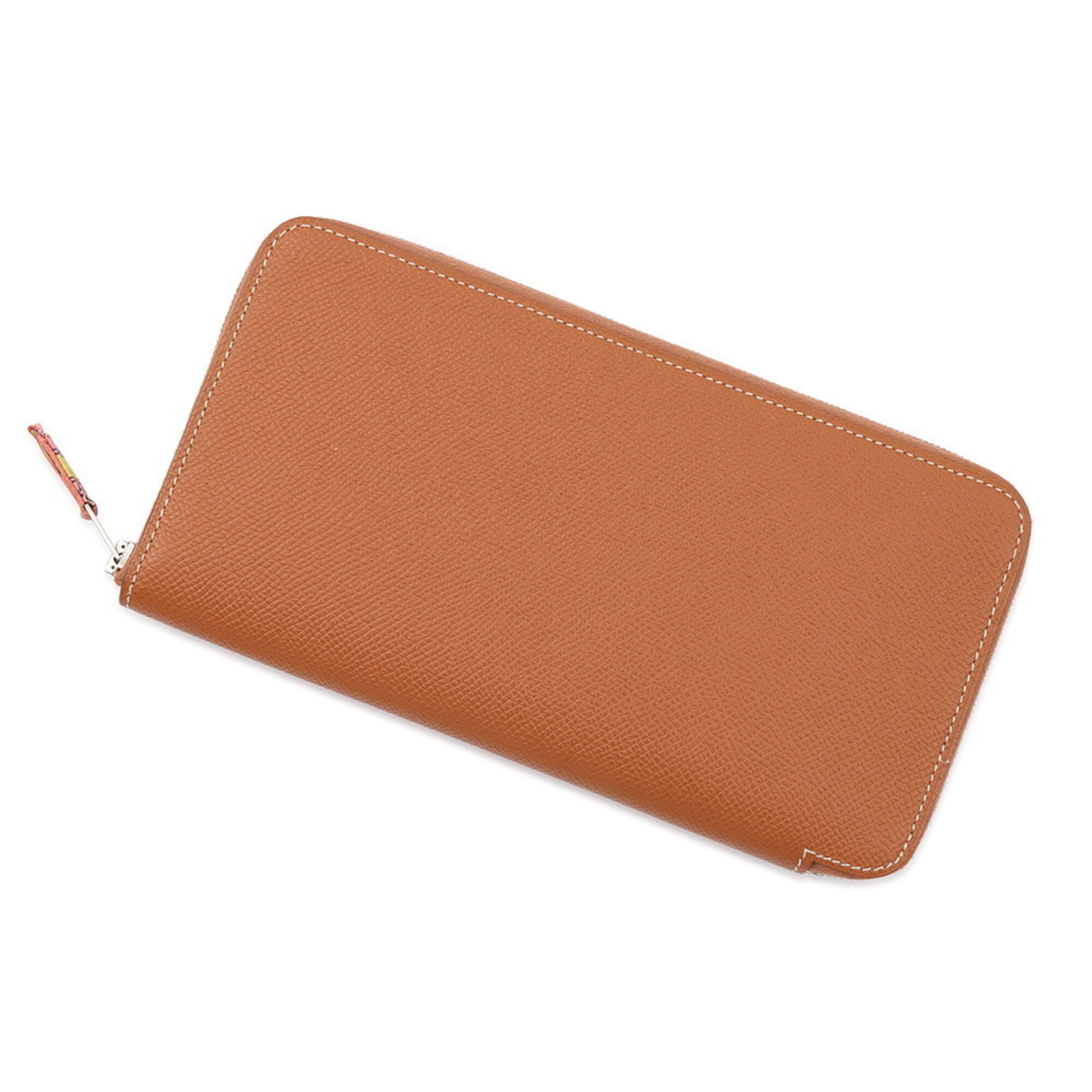 Hermes Gold Brown Epsom Leather Long Wallet (Bi-Fold) (Pre-Owned)