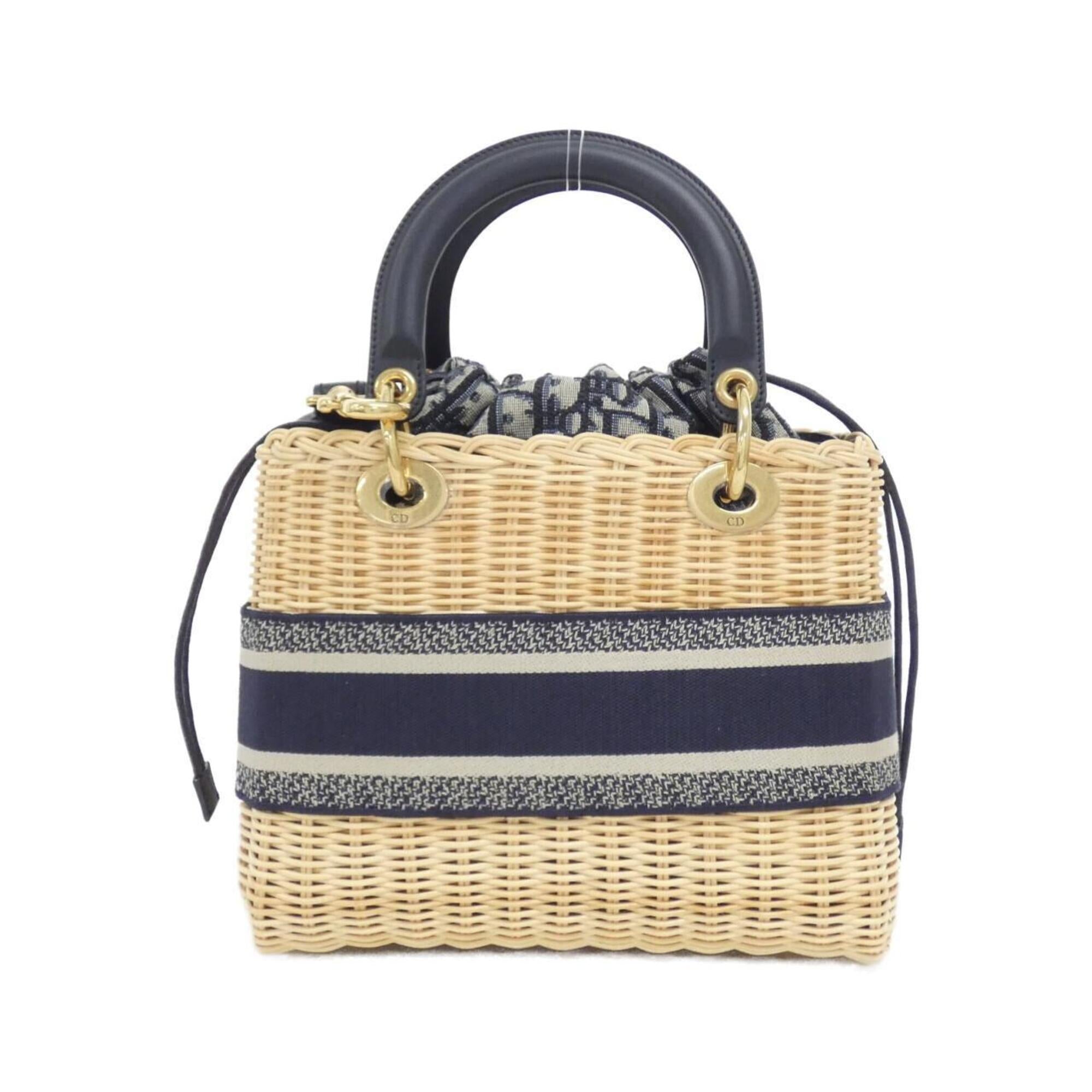 Christian Dior Beige Canvas Handbag (Pre-Owned)