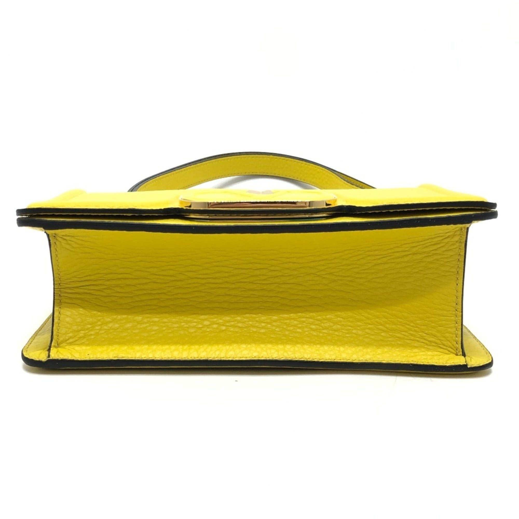 Valentino Yellow Leather Shoulder Bag (Pre-Owned)