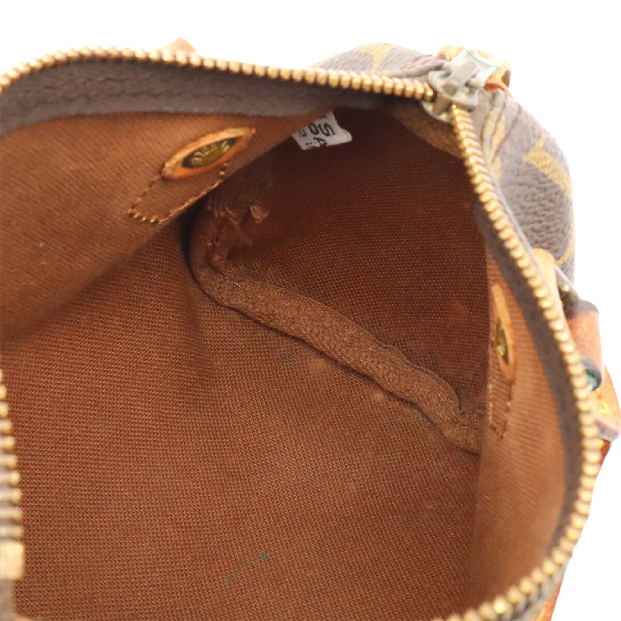 Louis Vuitton Brown Monogram Canvas Handbag Pouch Shoulder Bag (Pre-Owned)