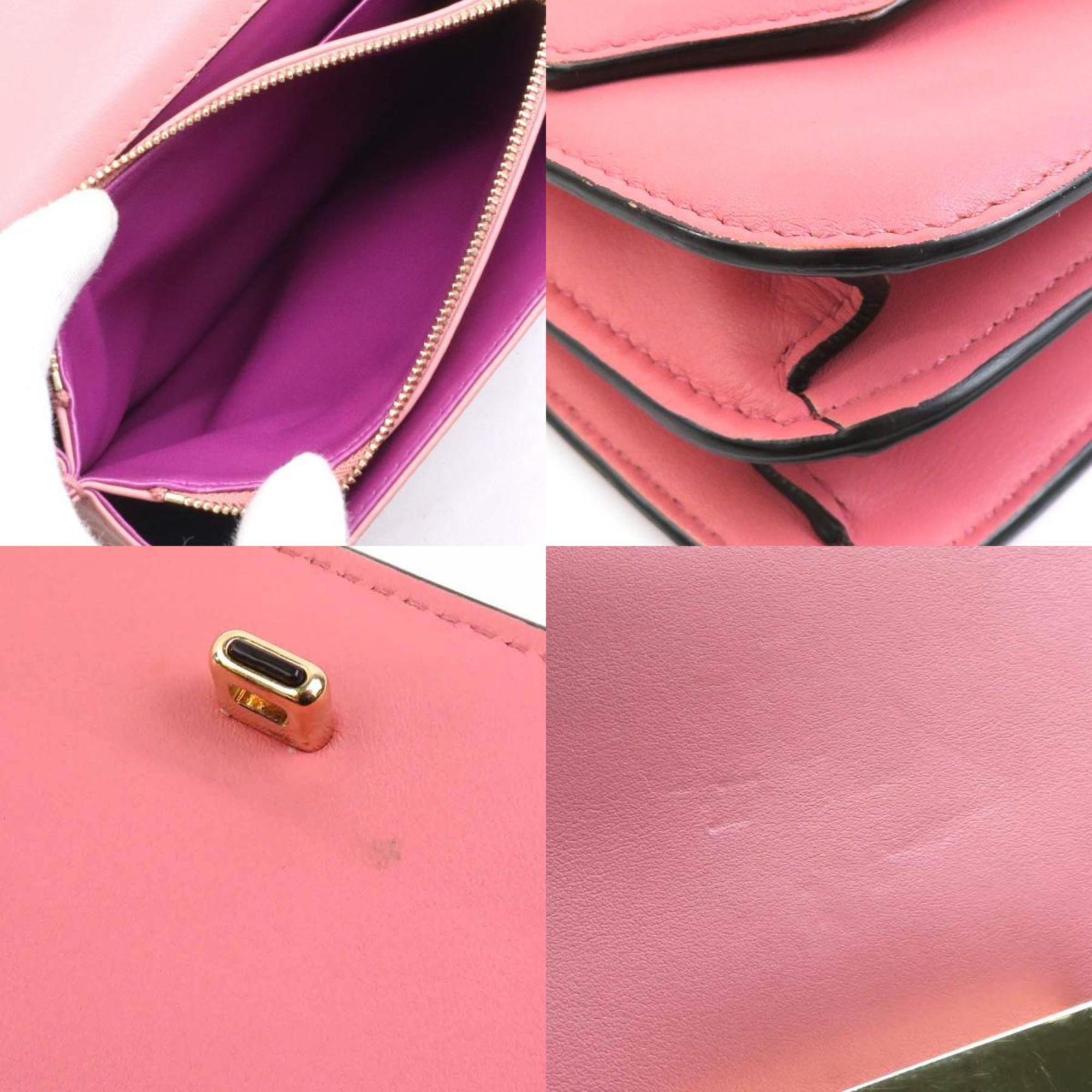 Bvlgari Pink Leather Shoulder Bag (Pre-Owned)