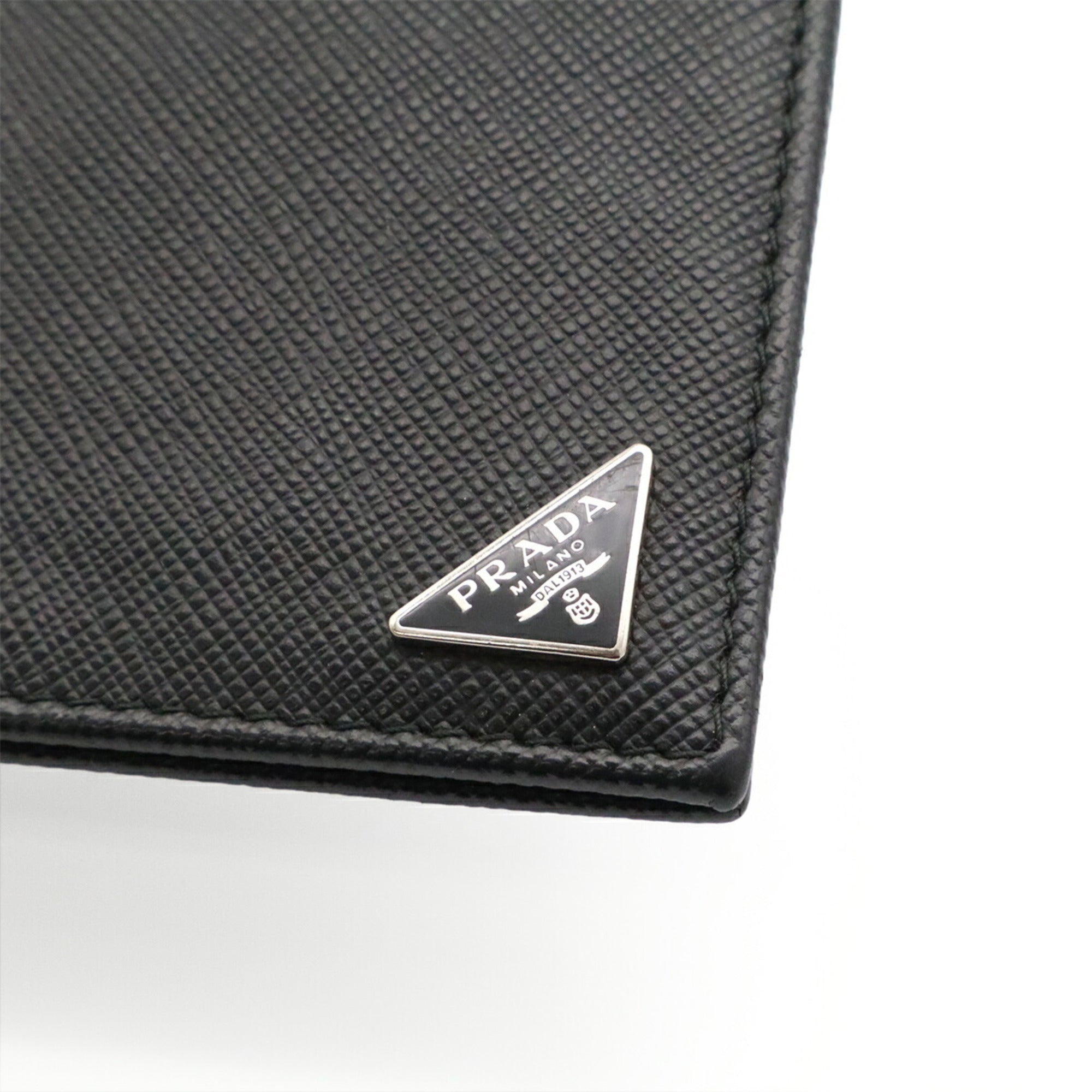 Prada Black Nero Leather Wallet (Bi-Fold) (Pre-Owned)