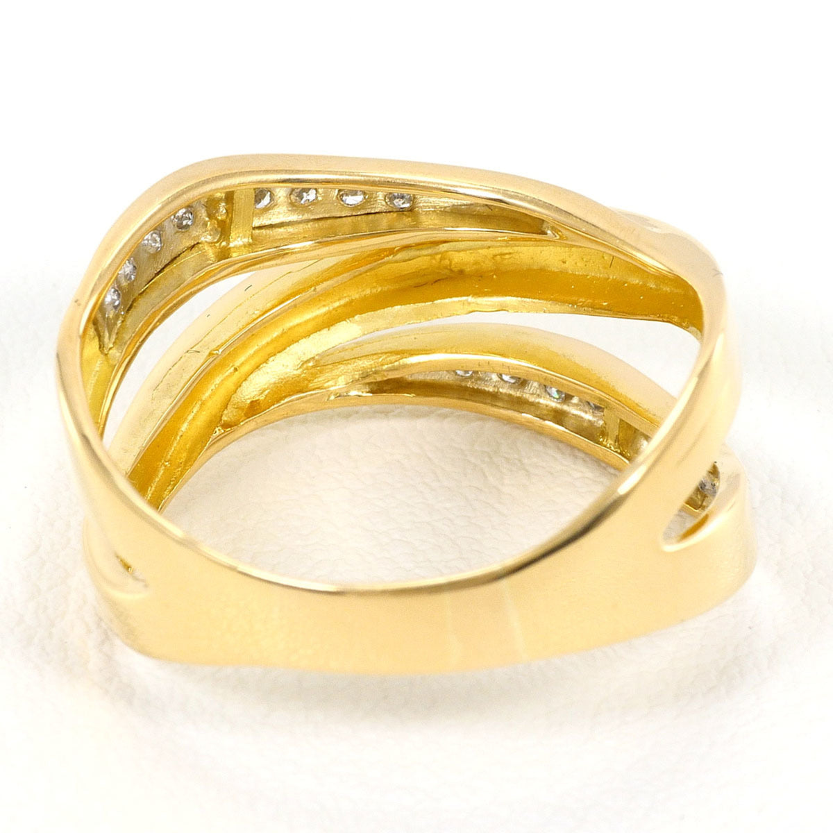 Unbranded Platinum Yellow Gold Yellow Gold (18K) Platinum 900 Band Ring (Pre-Owned)