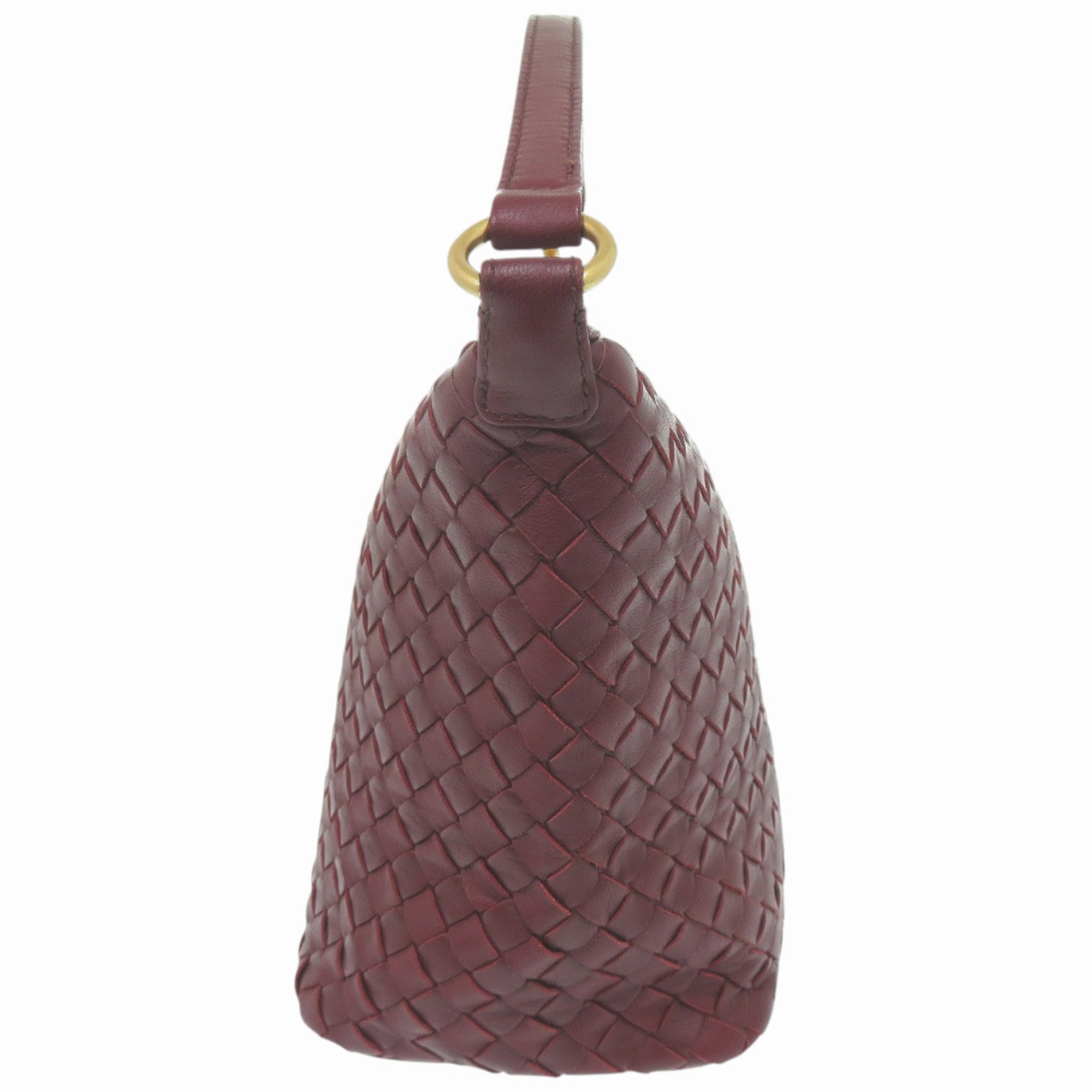 Bottega Veneta Bordeaux Leather Handbag (Pre-Owned)