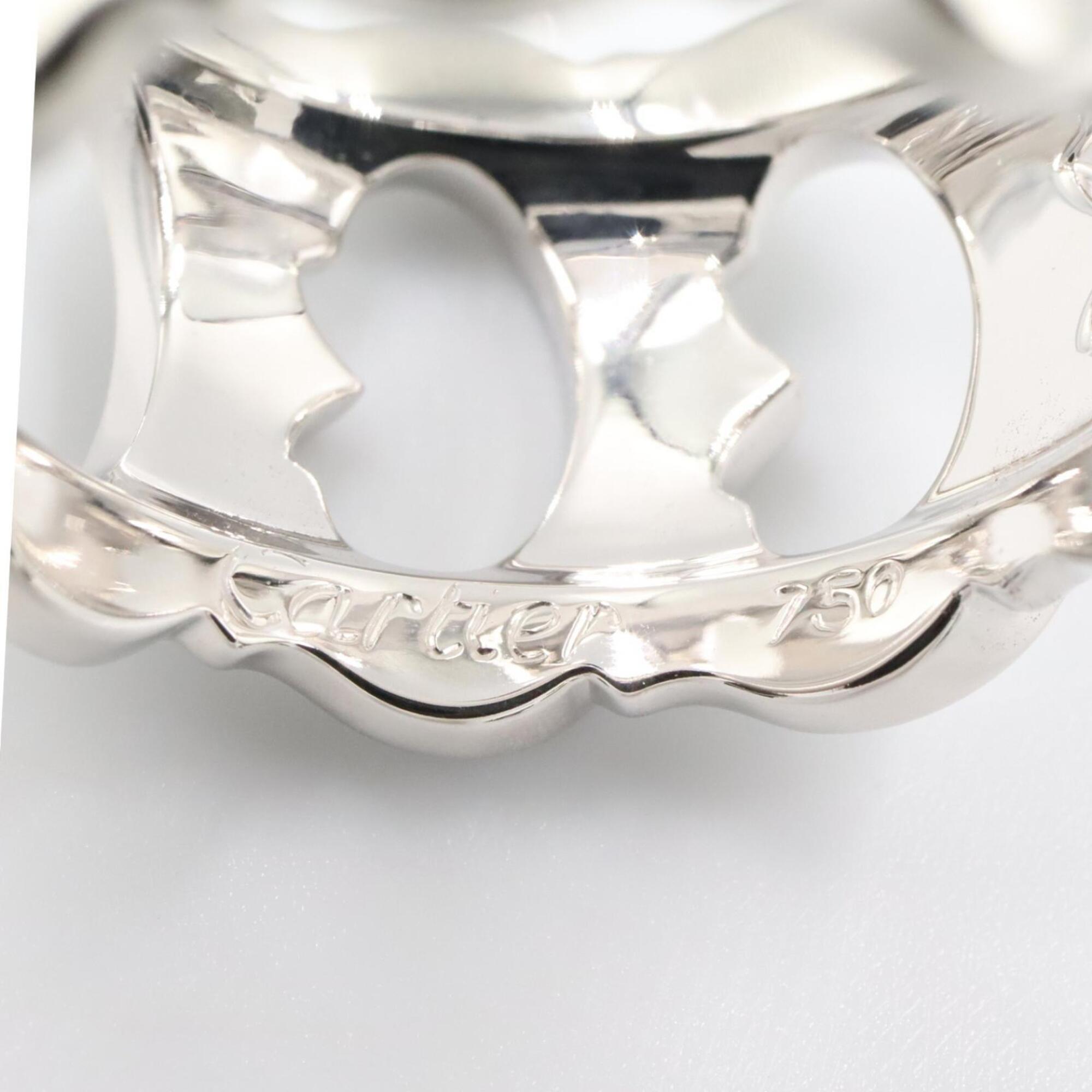 Cartier Silver Clear White Gold (18K) Band Ring (Pre-Owned)