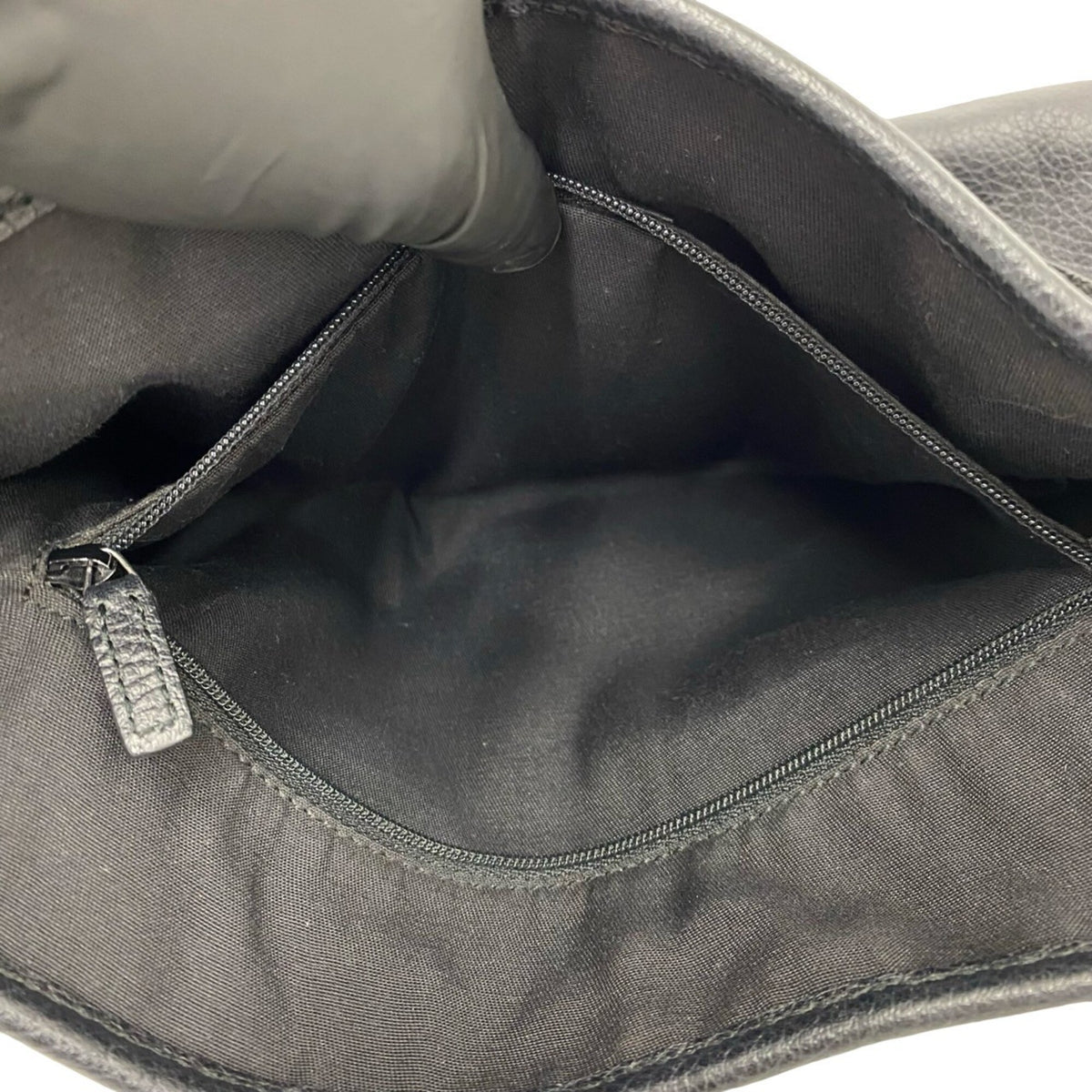 Gucci Black Leather Handbag Shoulder Bag Tote Bag (Pre-Owned)