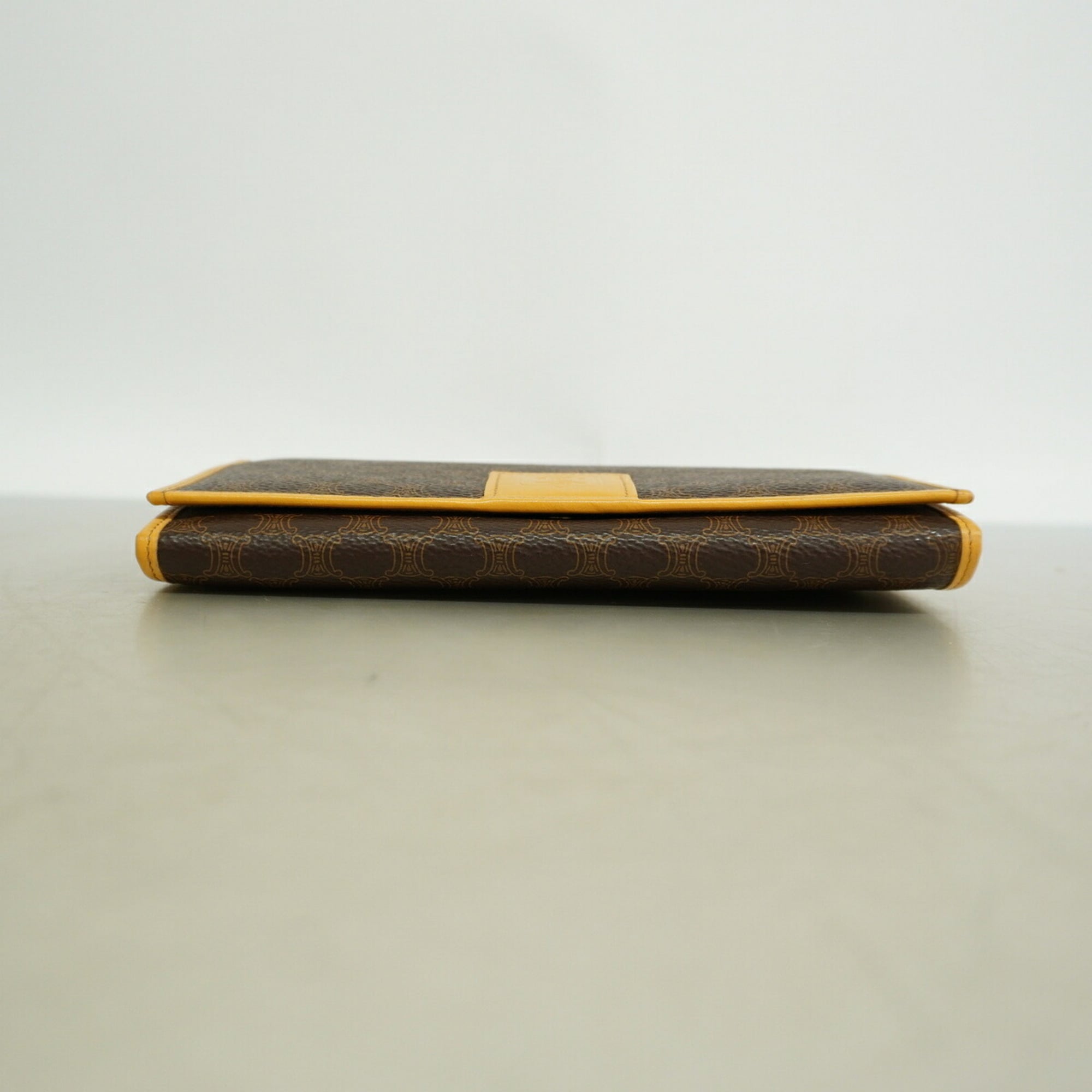 Celine Brown Pvc Long Wallet (Bi-Fold) (Pre-Owned)