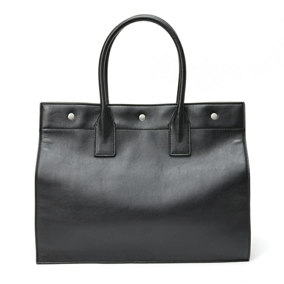 Saint Laurent Black Leather Tote Bag (Pre-Owned)