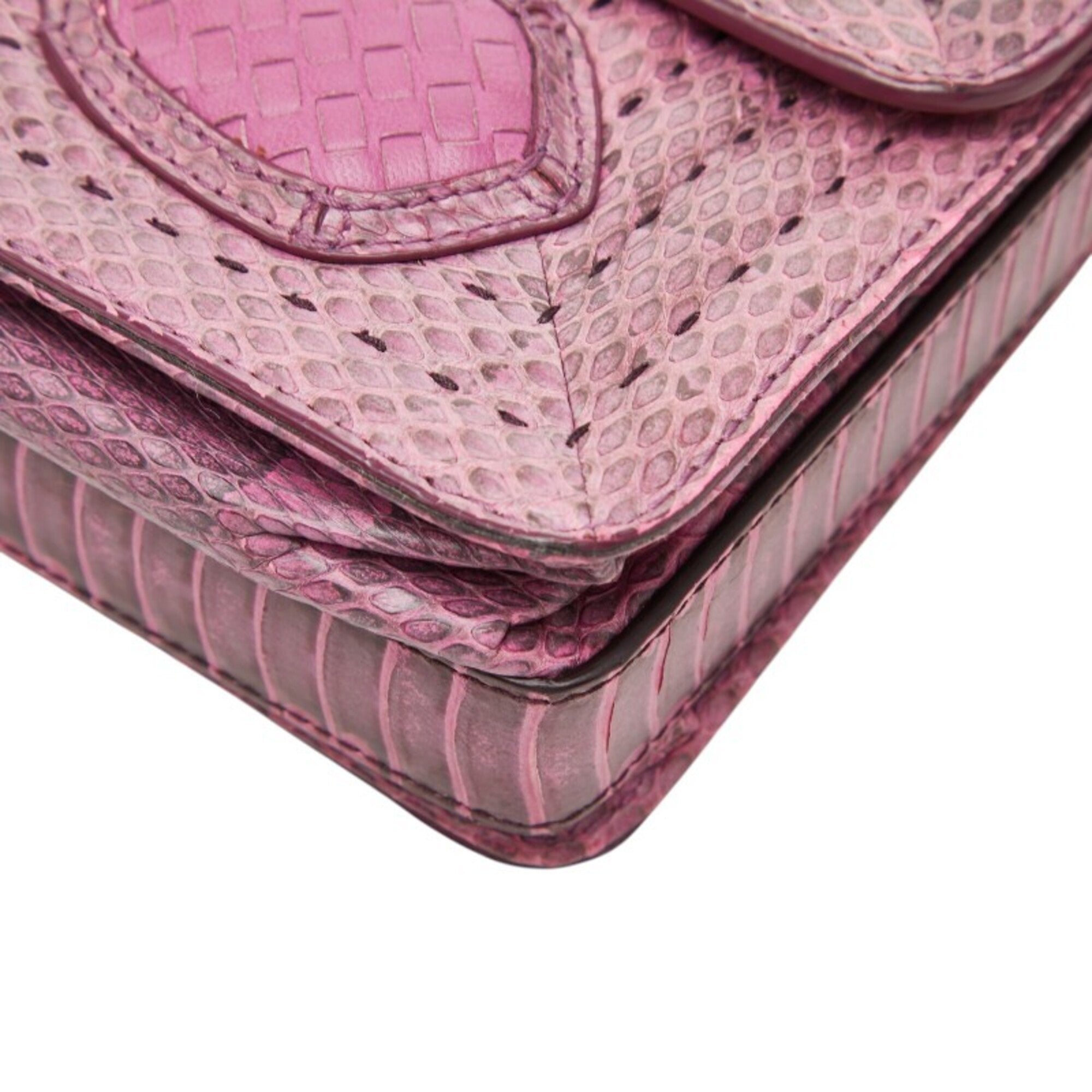 Bottega Veneta Pink Leather Shoulder Bag (Pre-Owned)