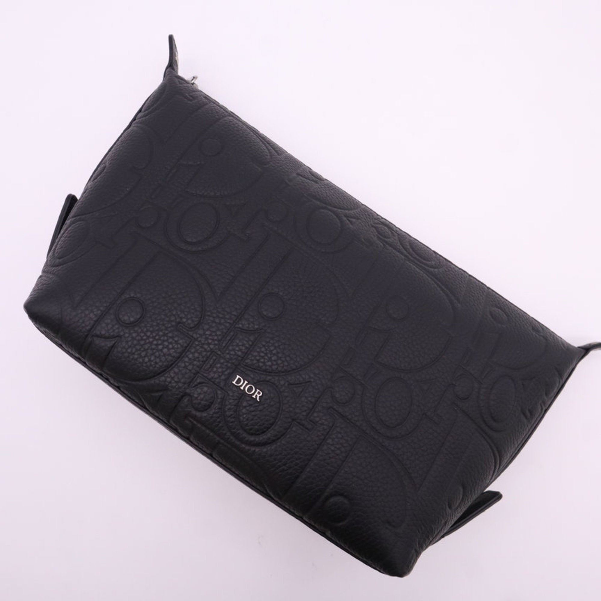 Christian Dior Black Leather Clutch Bag (Pre-Owned)