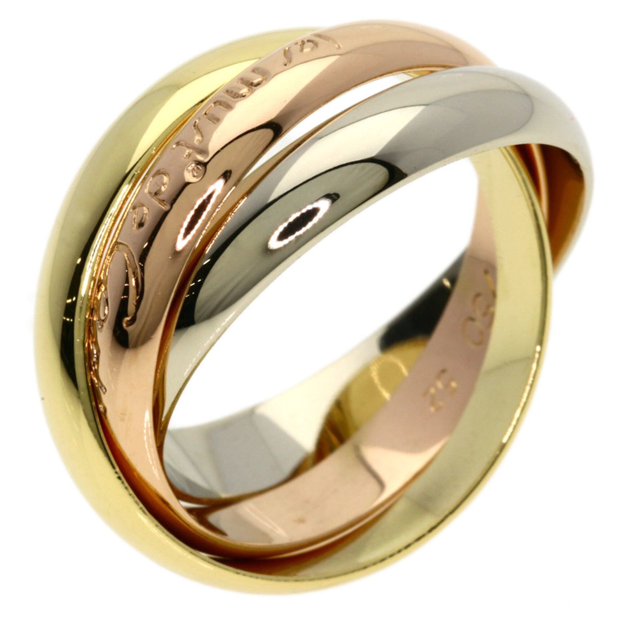 Cartier Yellow Gold (18K) Pink Gold (18K) White Gold (18K) Band Ring (Pre-Owned)