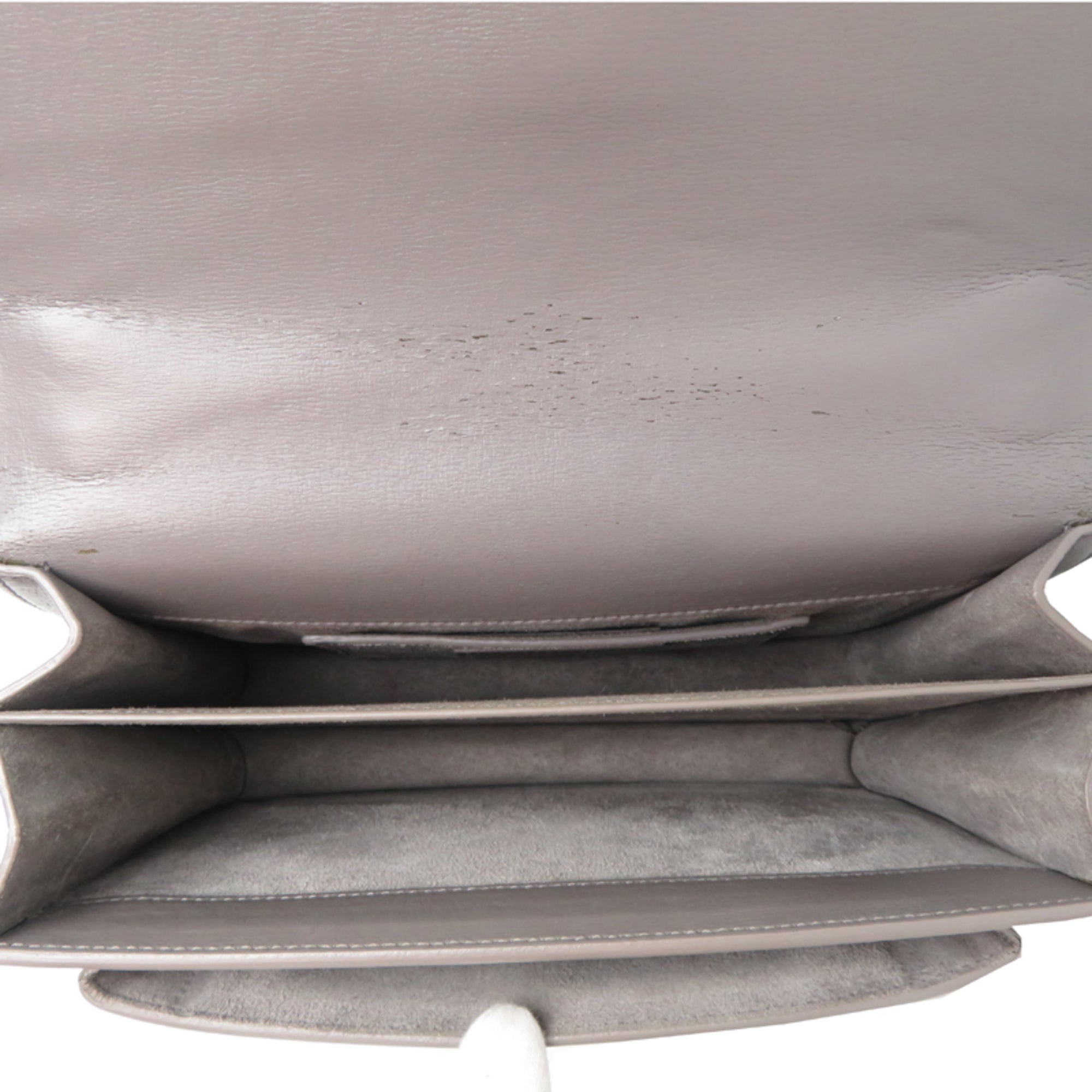 Saint Laurent Grayish Leather Shoulder Bag (Pre-Owned)