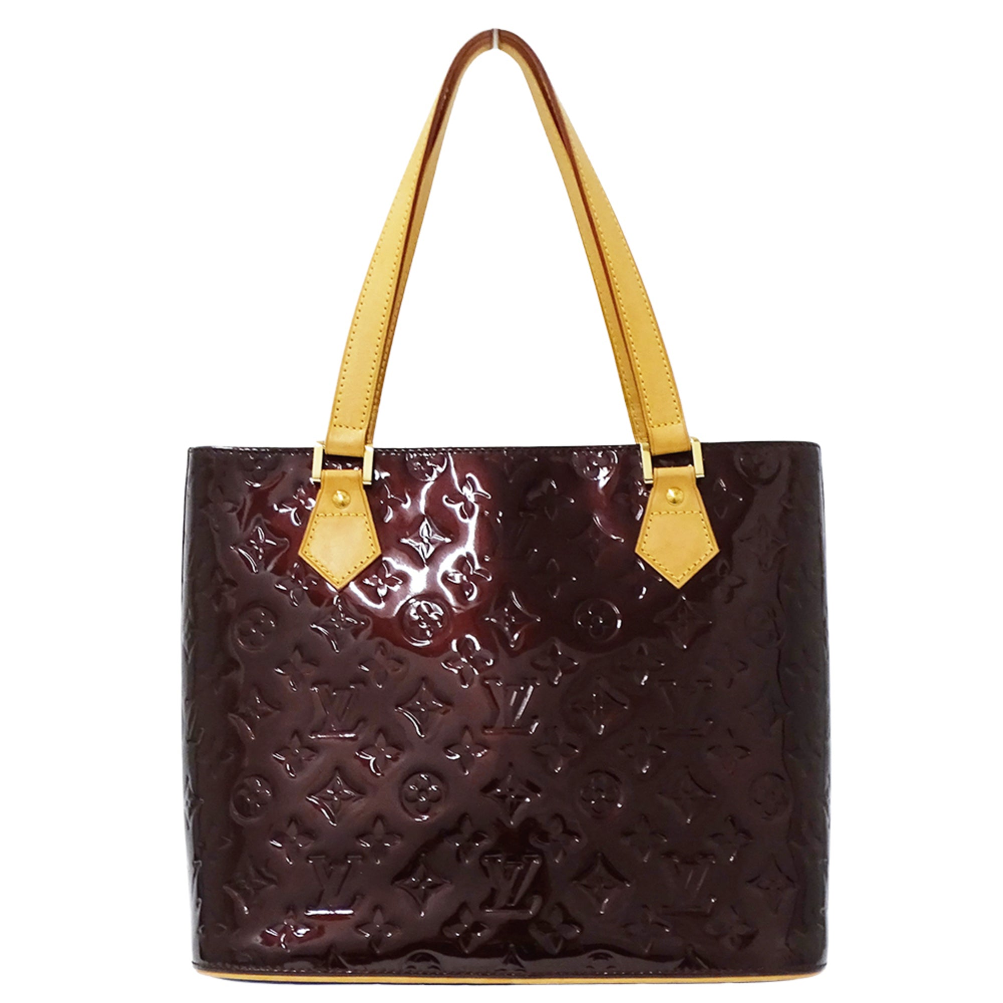 Louis Vuitton Purple Monogram Vernis Handbag Tote Bag (Pre-Owned)