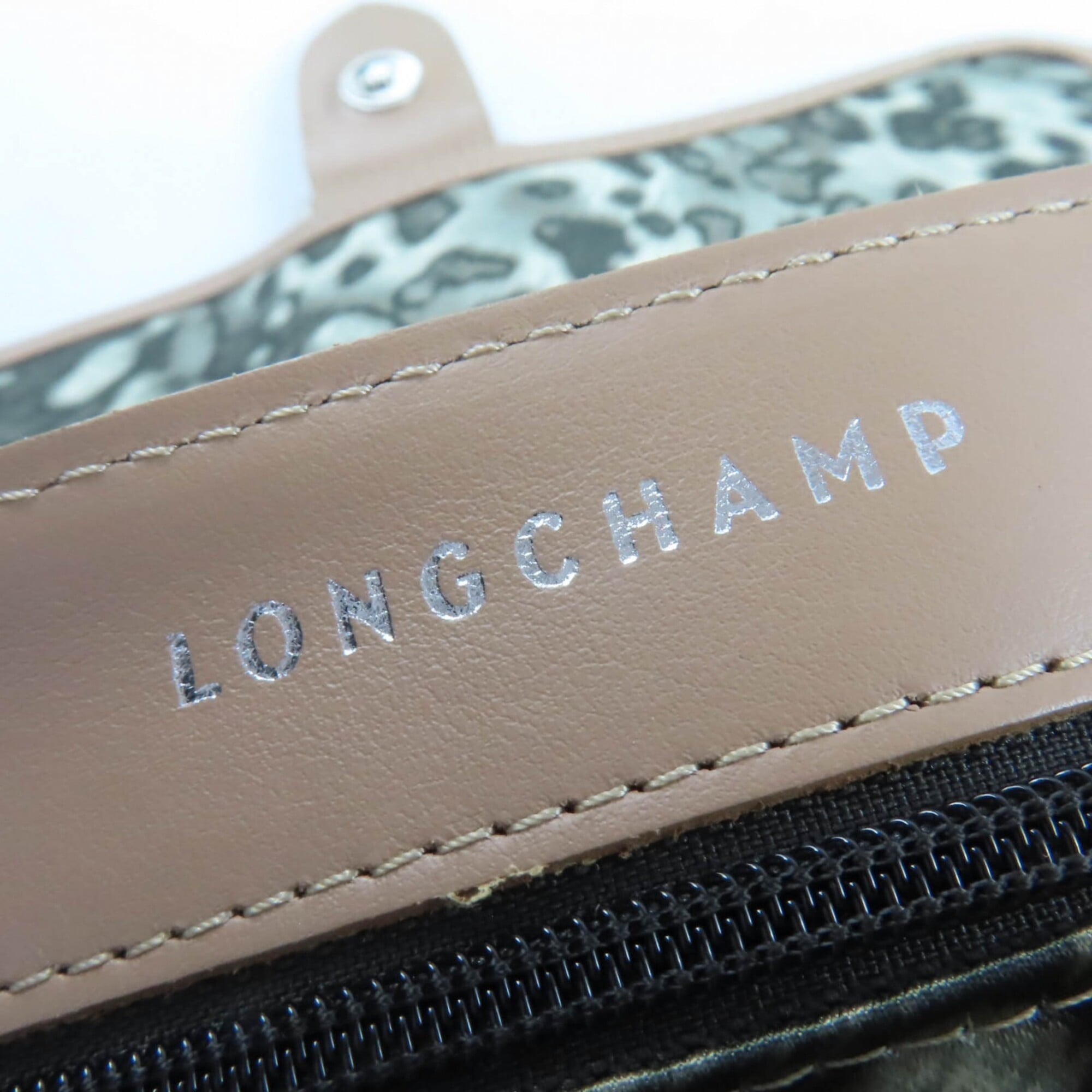 Longchamp Brown Leather Handbag Shoulder Bag (Pre-Owned)