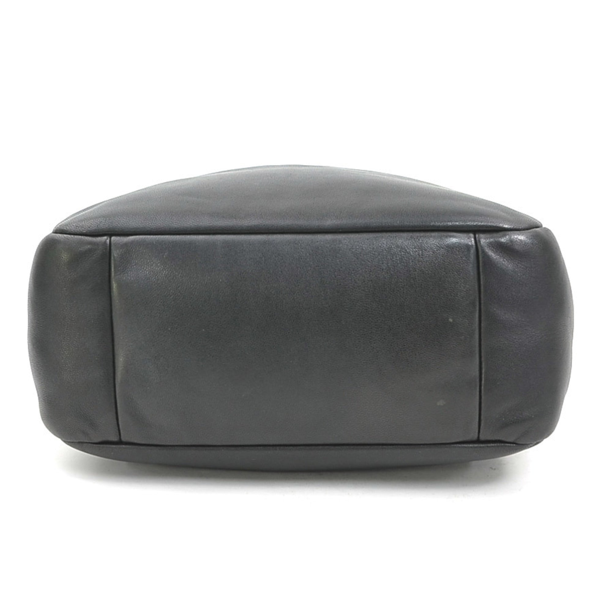 Saint Laurent Black Leather Shoulder Bag (Pre-Owned)