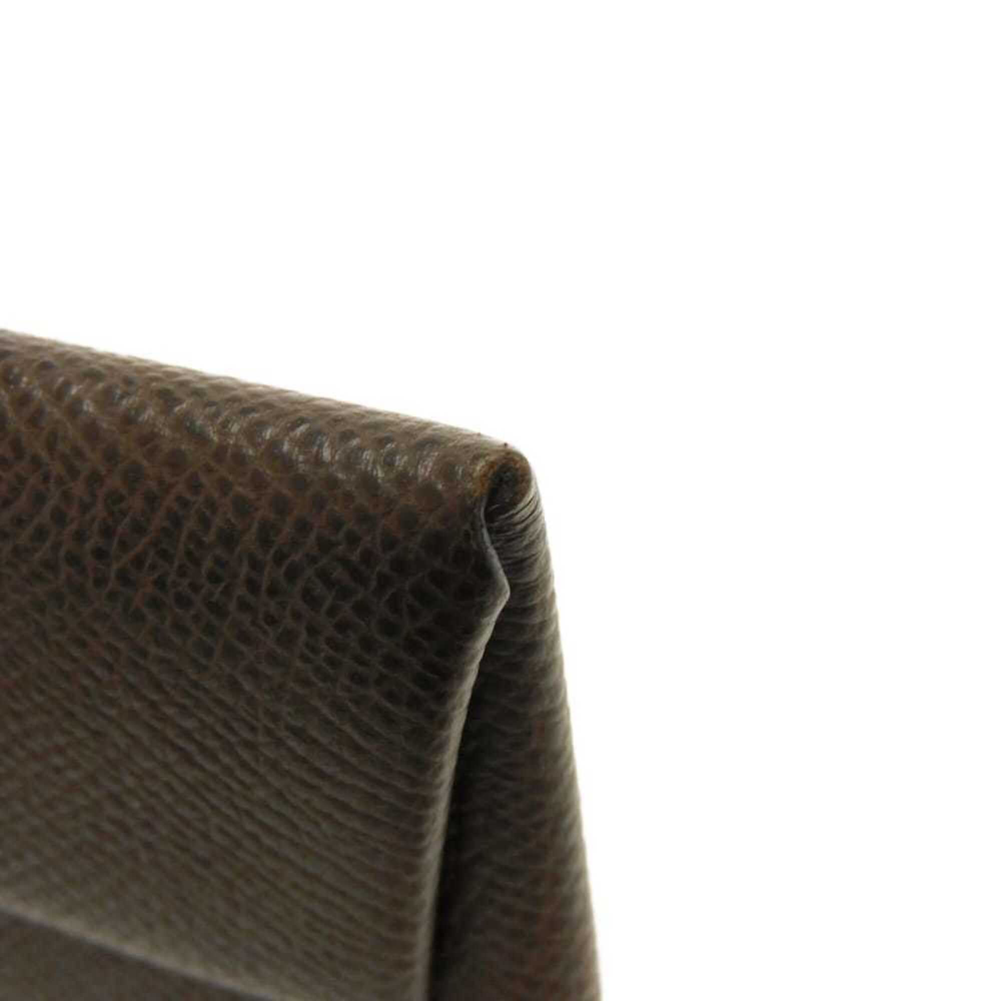 Hermes Brown Chocolat Dark Brown Epsom Leather Coin Purse/Coin Case (Pre-Owned)