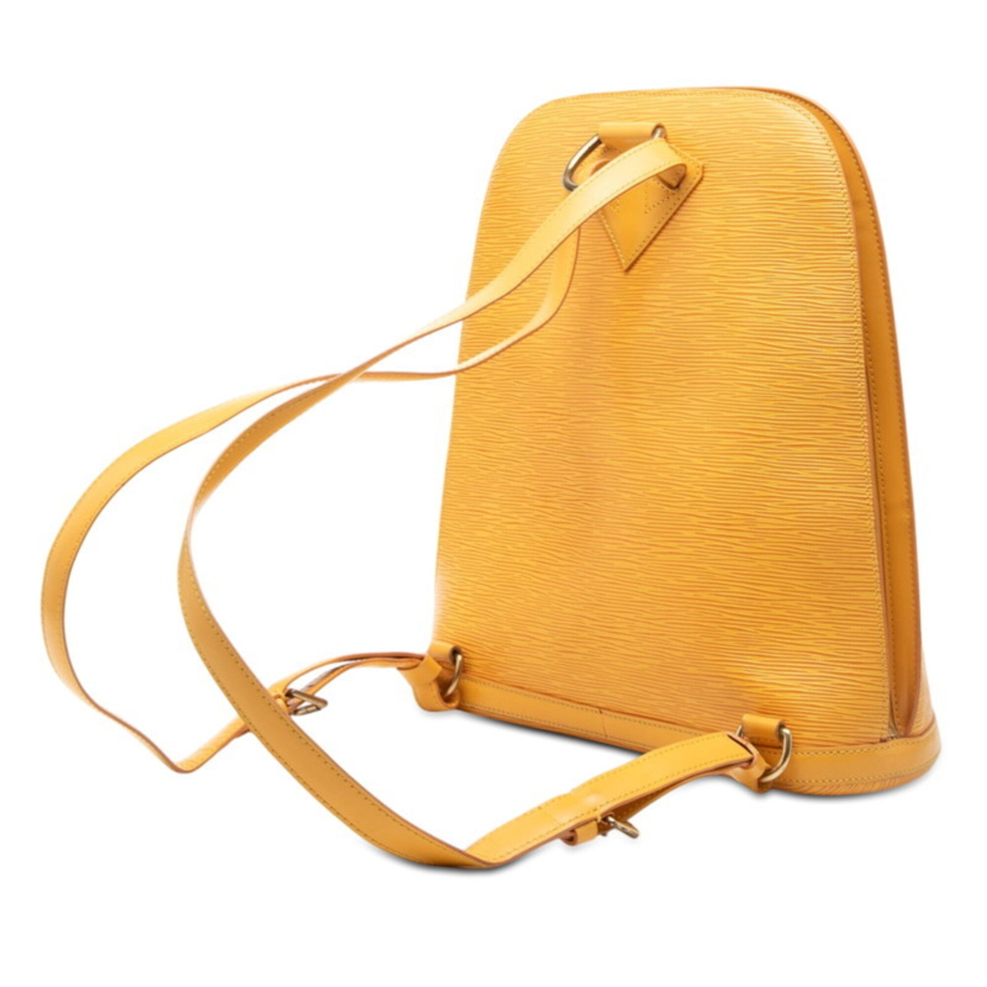 Louis Vuitton Yellow Leather Backpack (Pre-Owned)