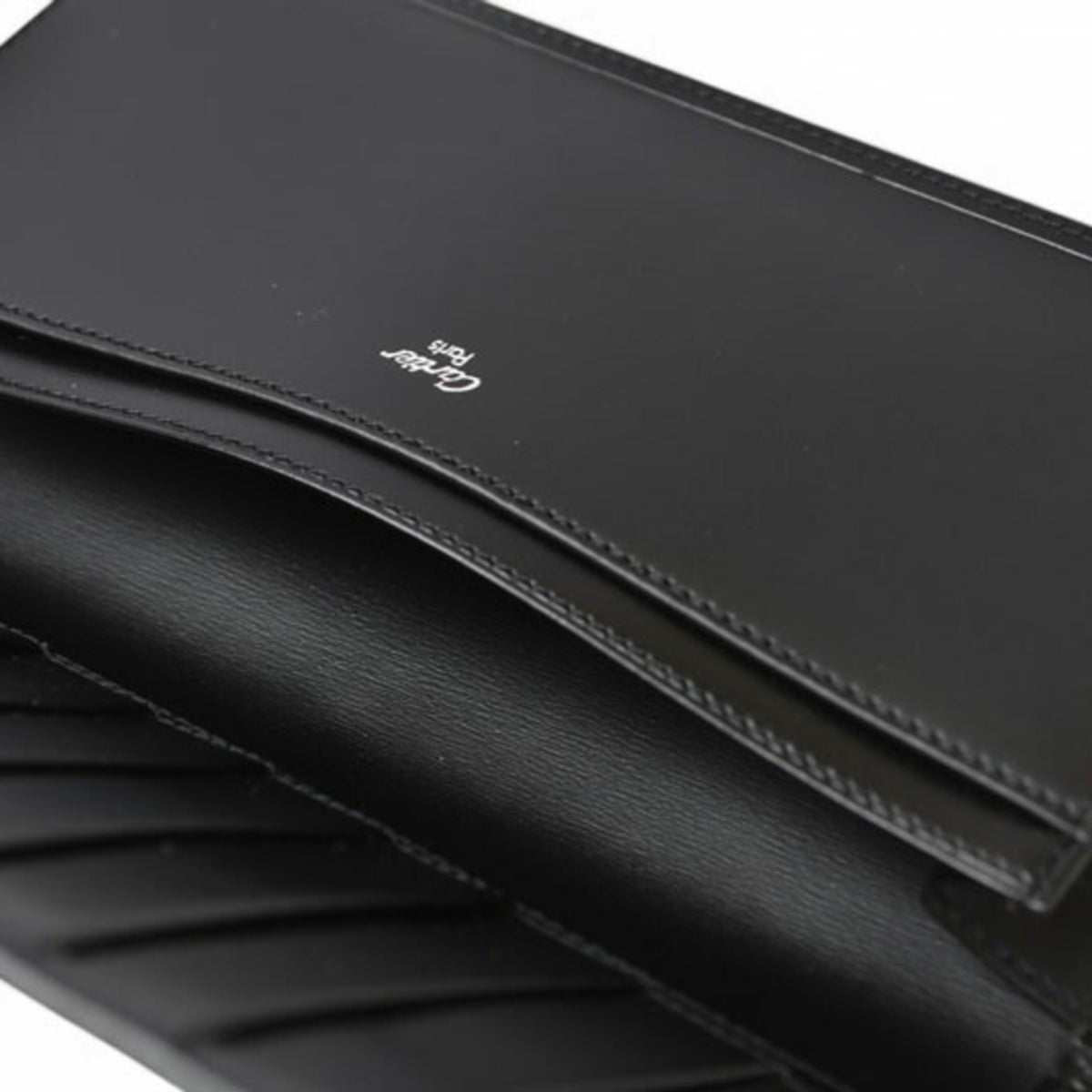 Cartier Pasha Black Leather Long Wallet (Bi-Fold) (Pre-Owned)