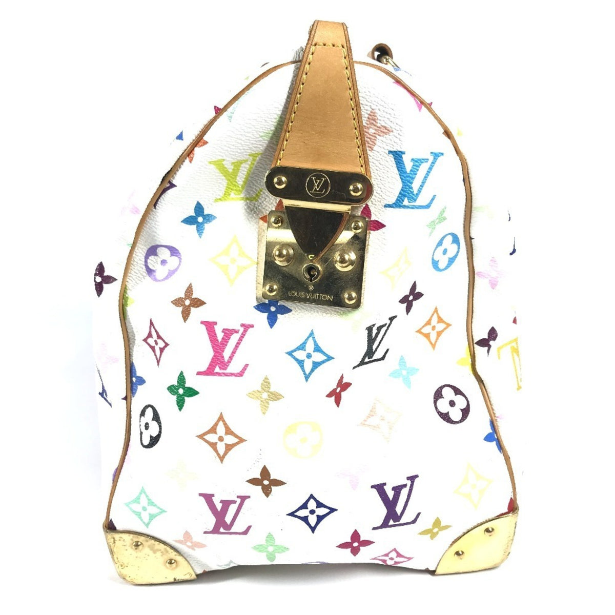 Louis Vuitton Blanc Monogram Multi-Color White Monogram Multicolore Boston Bag Handbag (Pre-Owned)