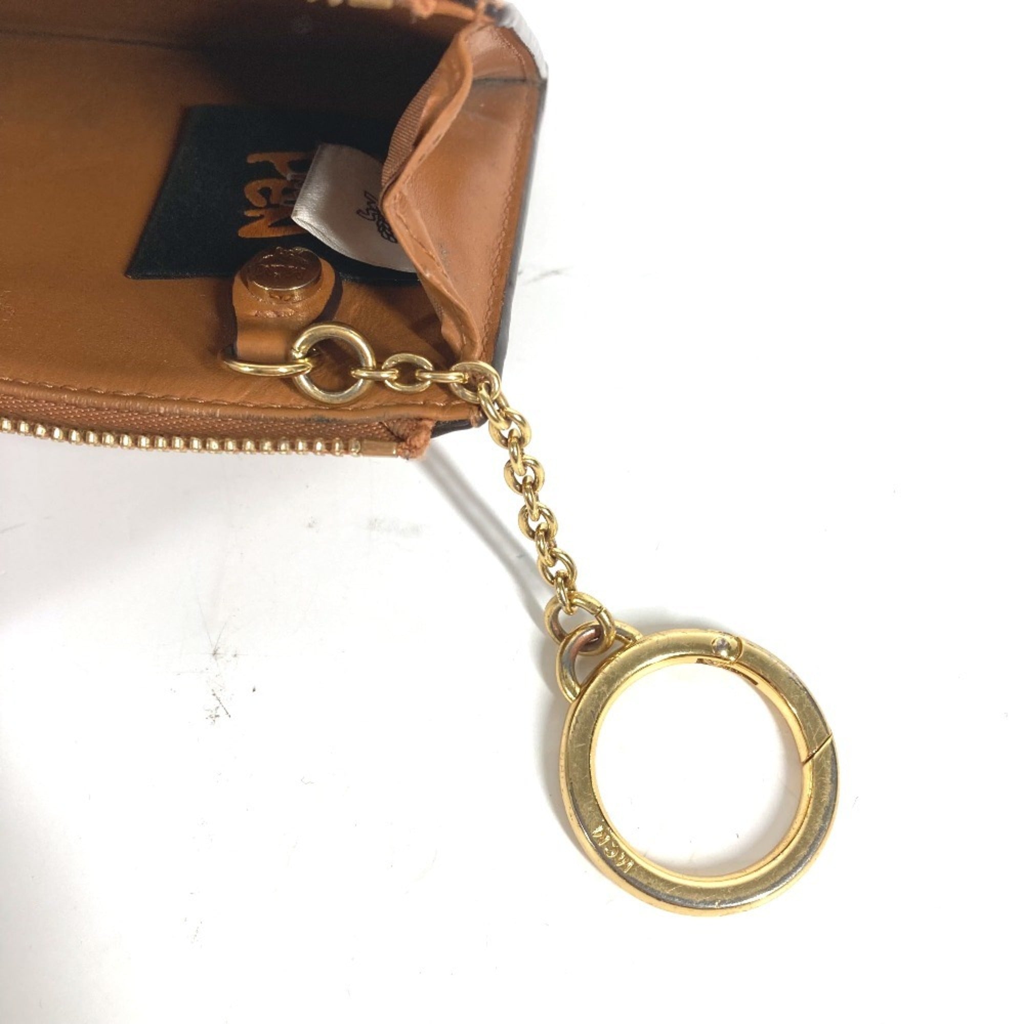 Mcm Brown Leather Coin Purse/Coin Case (Pre-Owned)