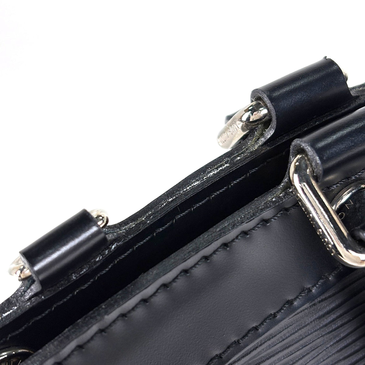 Louis Vuitton Black Noir Epi Leather Handbag (Pre-Owned)