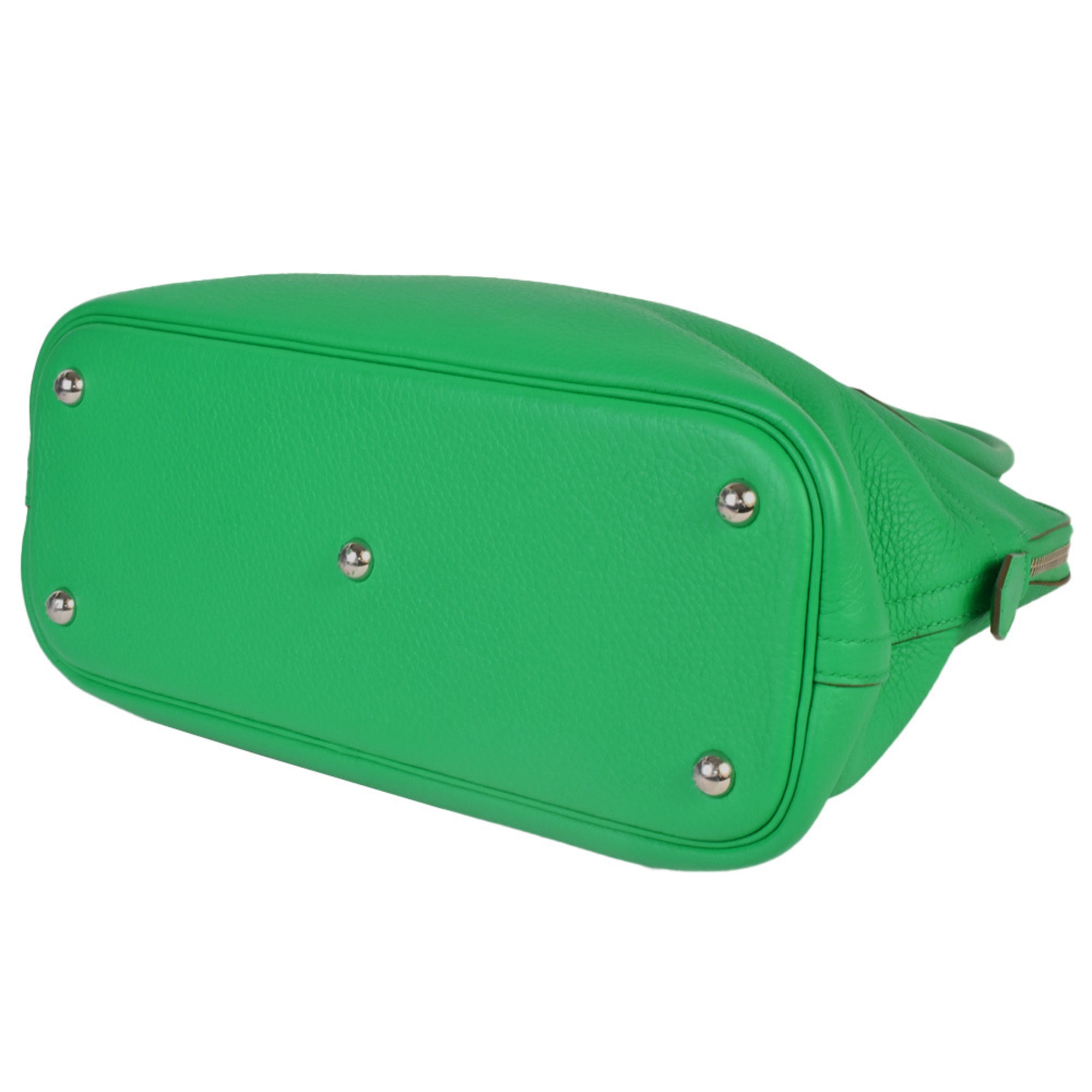 Hermes Bolide Green Mint Green Taurillon Clemence Leather Handbag (Pre-Owned)