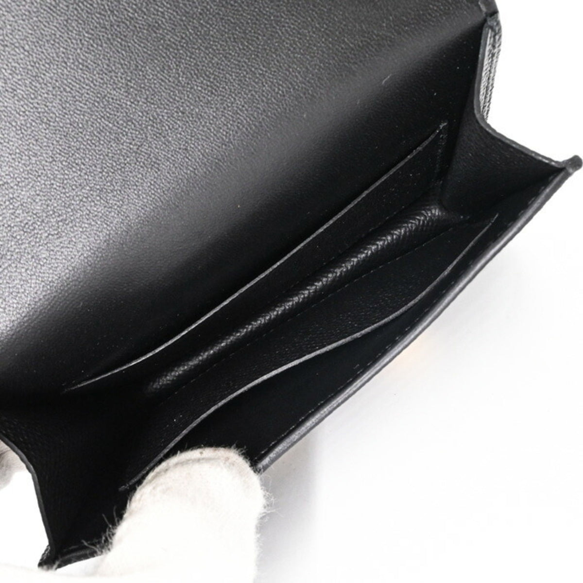 Hermes Constance Black Epsom Leather Wallet (Bi-Fold) (Pre-Owned)