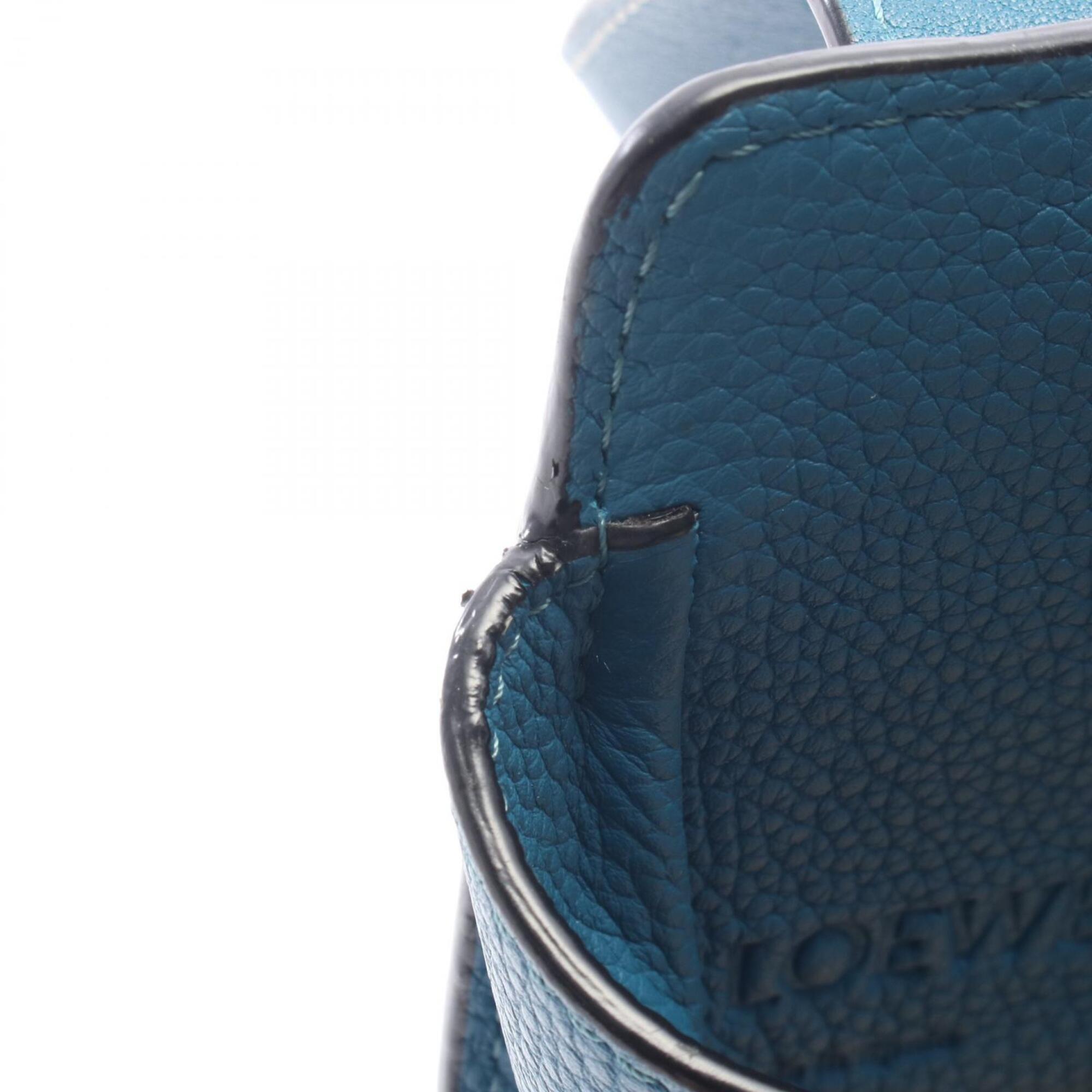 Loewe Blue Leather Handbag (Pre-Owned)