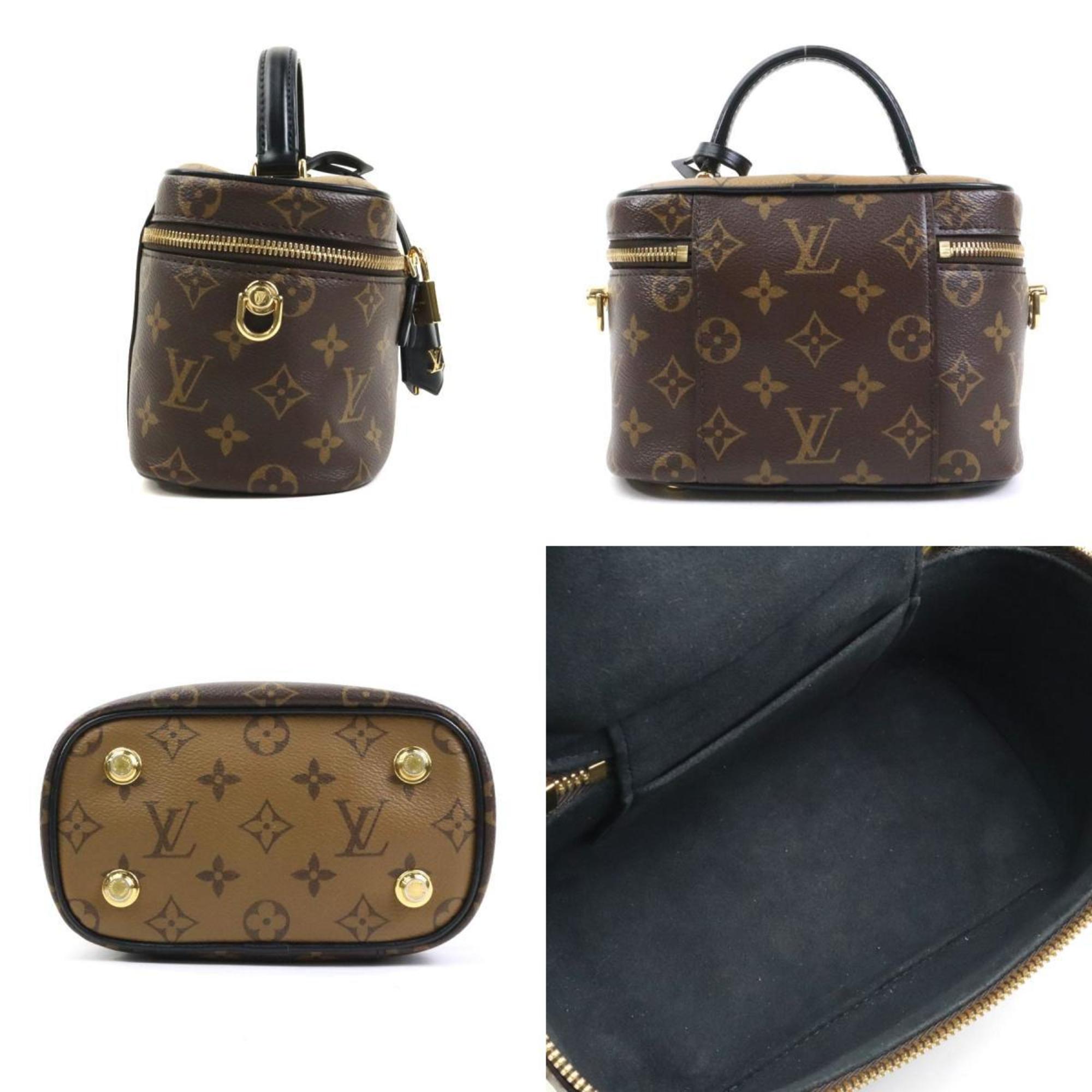Louis Vuitton Brown Monogram Reverse Shoulder Bag Vanity Bag (Pre-Owned)
